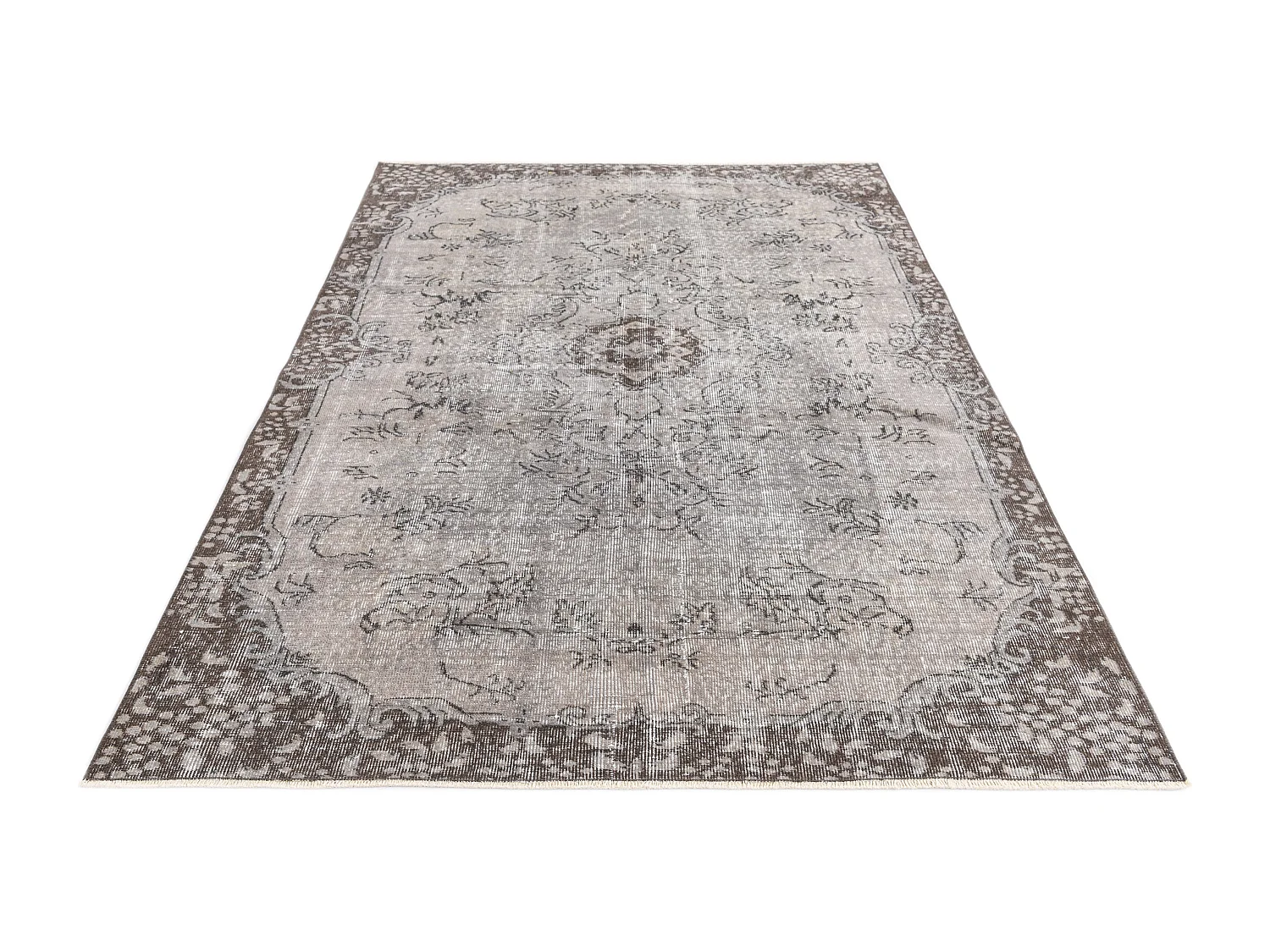 Wollteppich 160x249 Braun Ultra Vintage