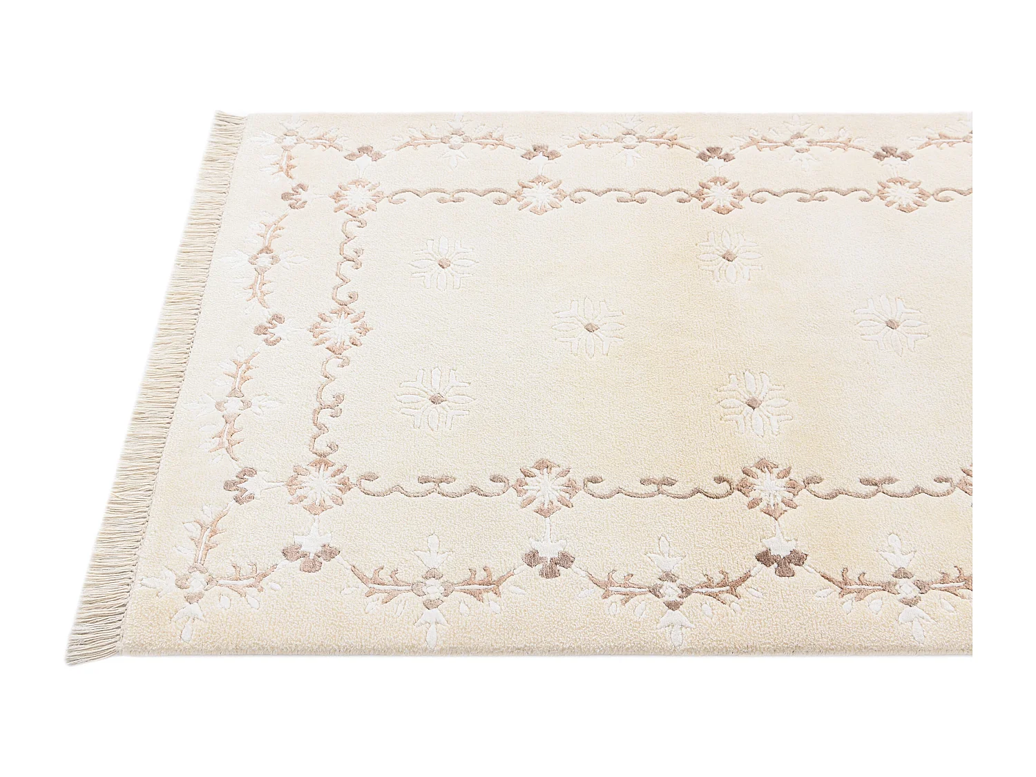 Wollteppich 91x150 Beige Darya