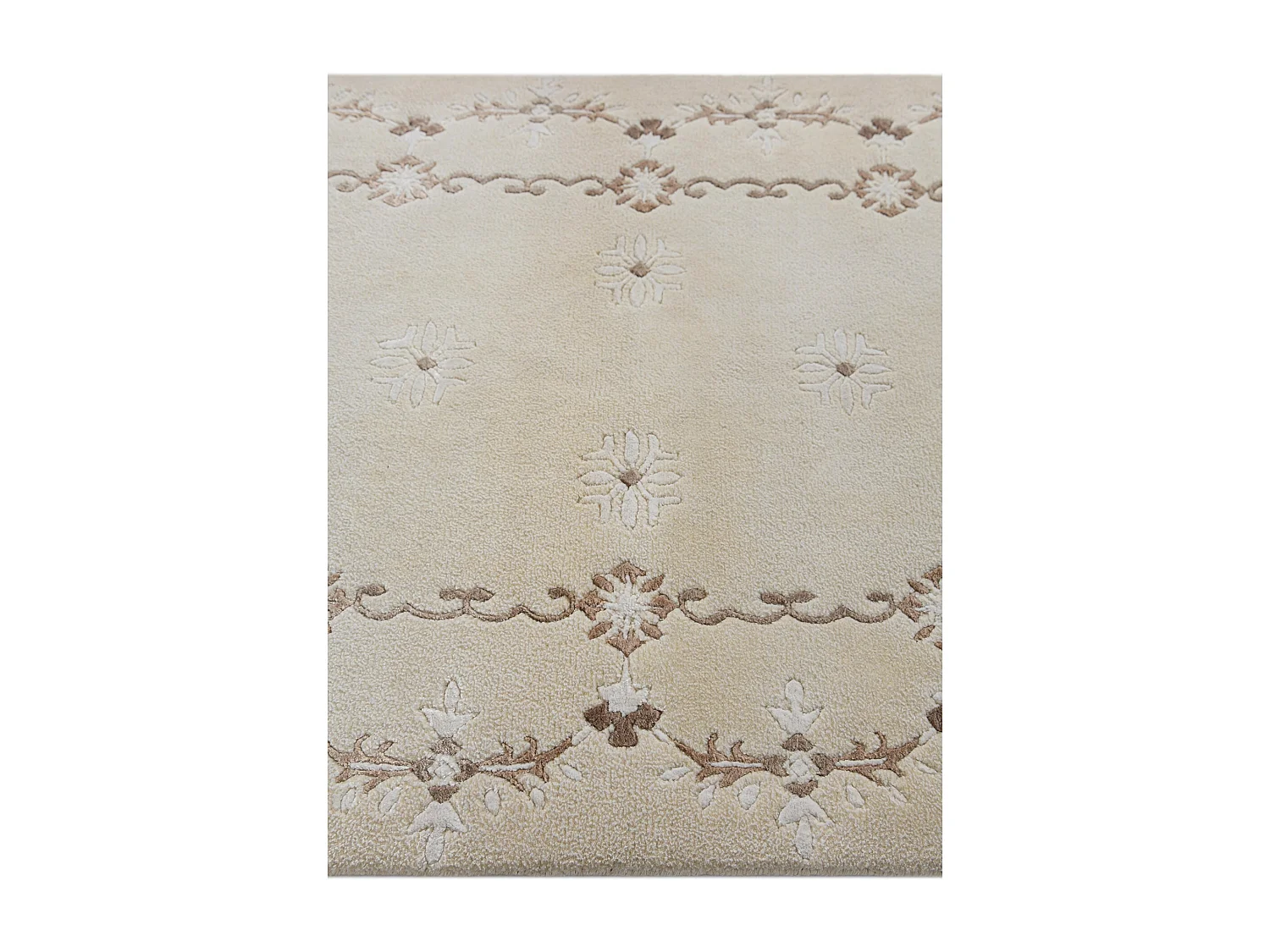 Wollteppich 91x150 Beige Darya