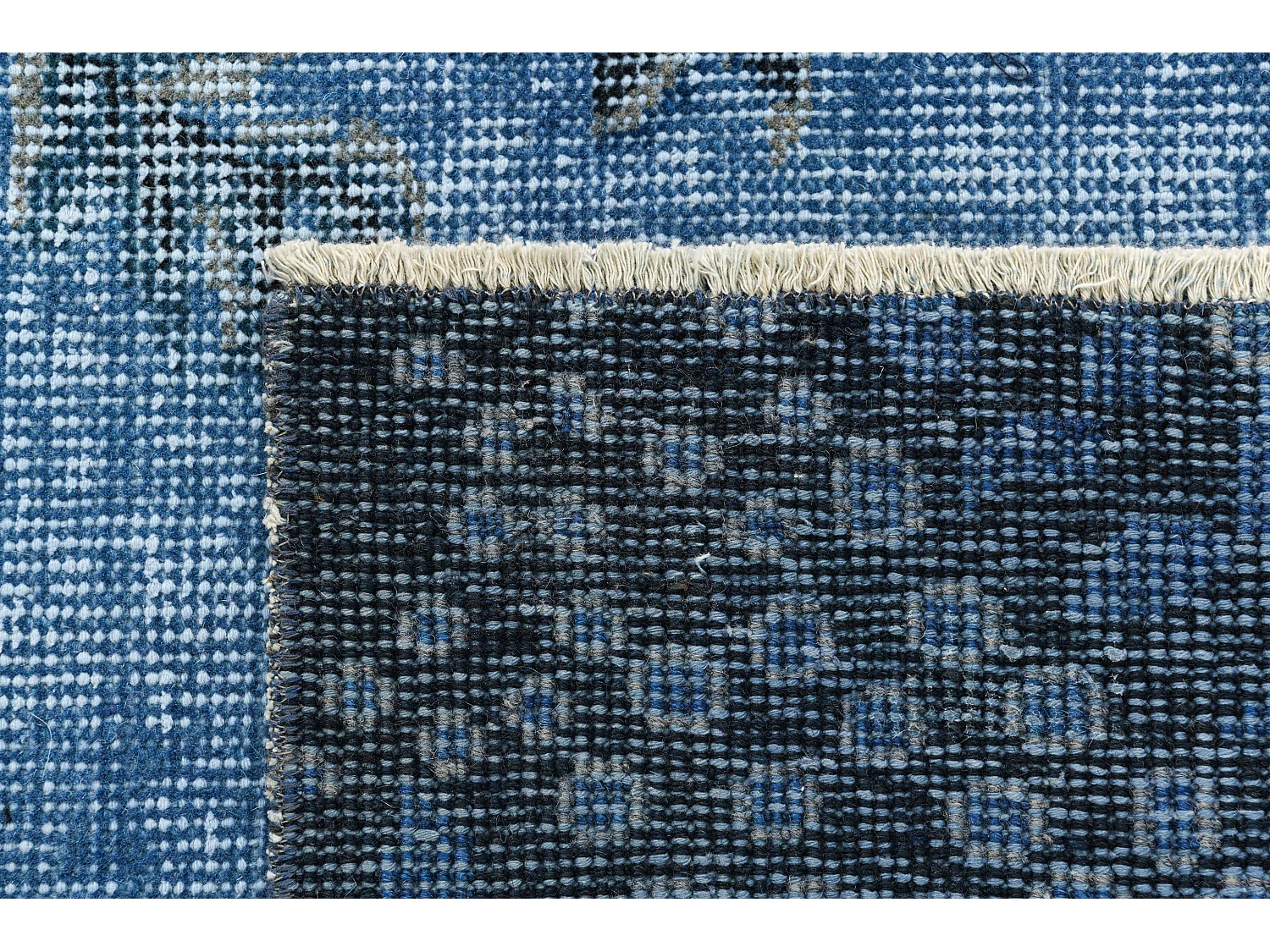 Tappeto in lana 183x302 Blu Ultra Vintage