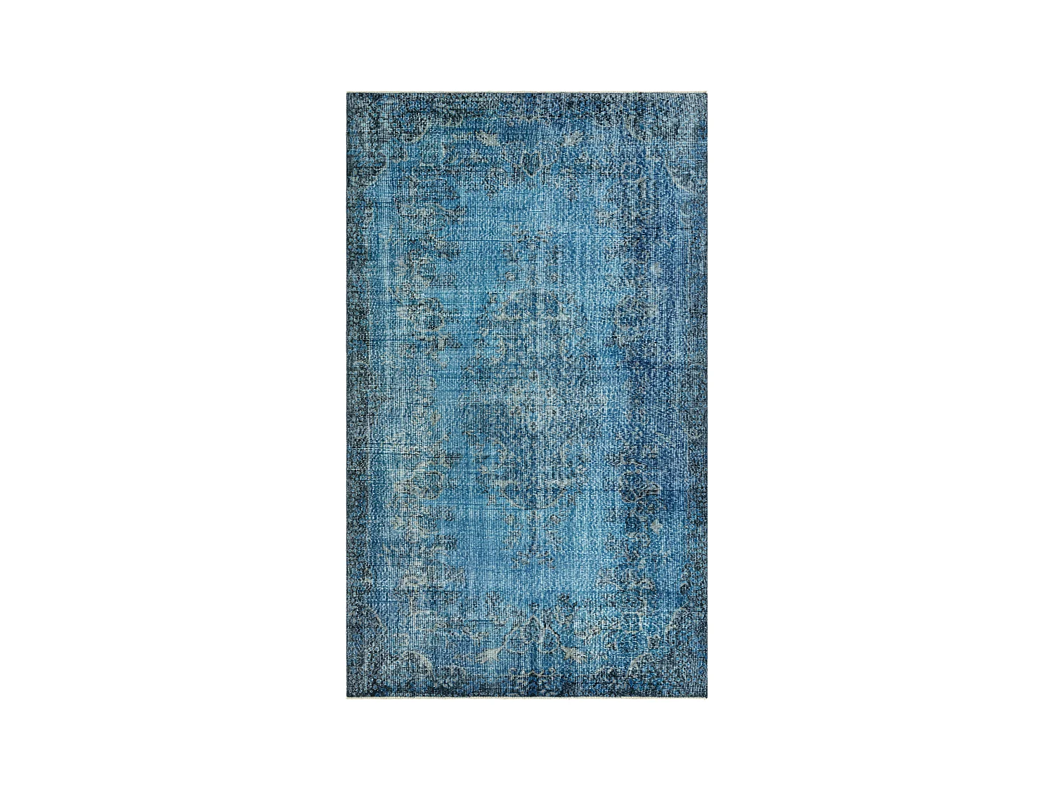 Tapis de laine 183x302 Bleu Ultra Vintage