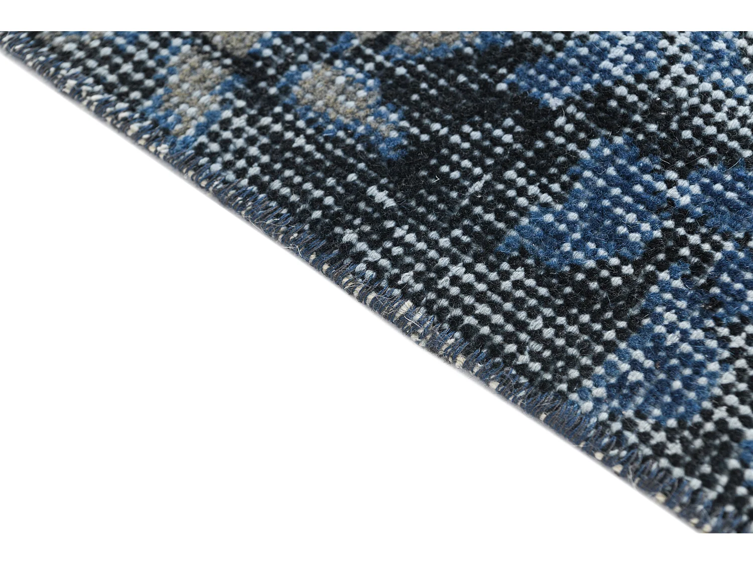 Tapis de laine 183x302 Bleu Ultra Vintage