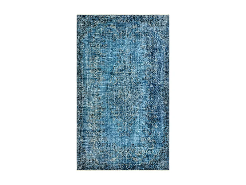 Tapis de laine 183x302 Bleu Ultra Vintage