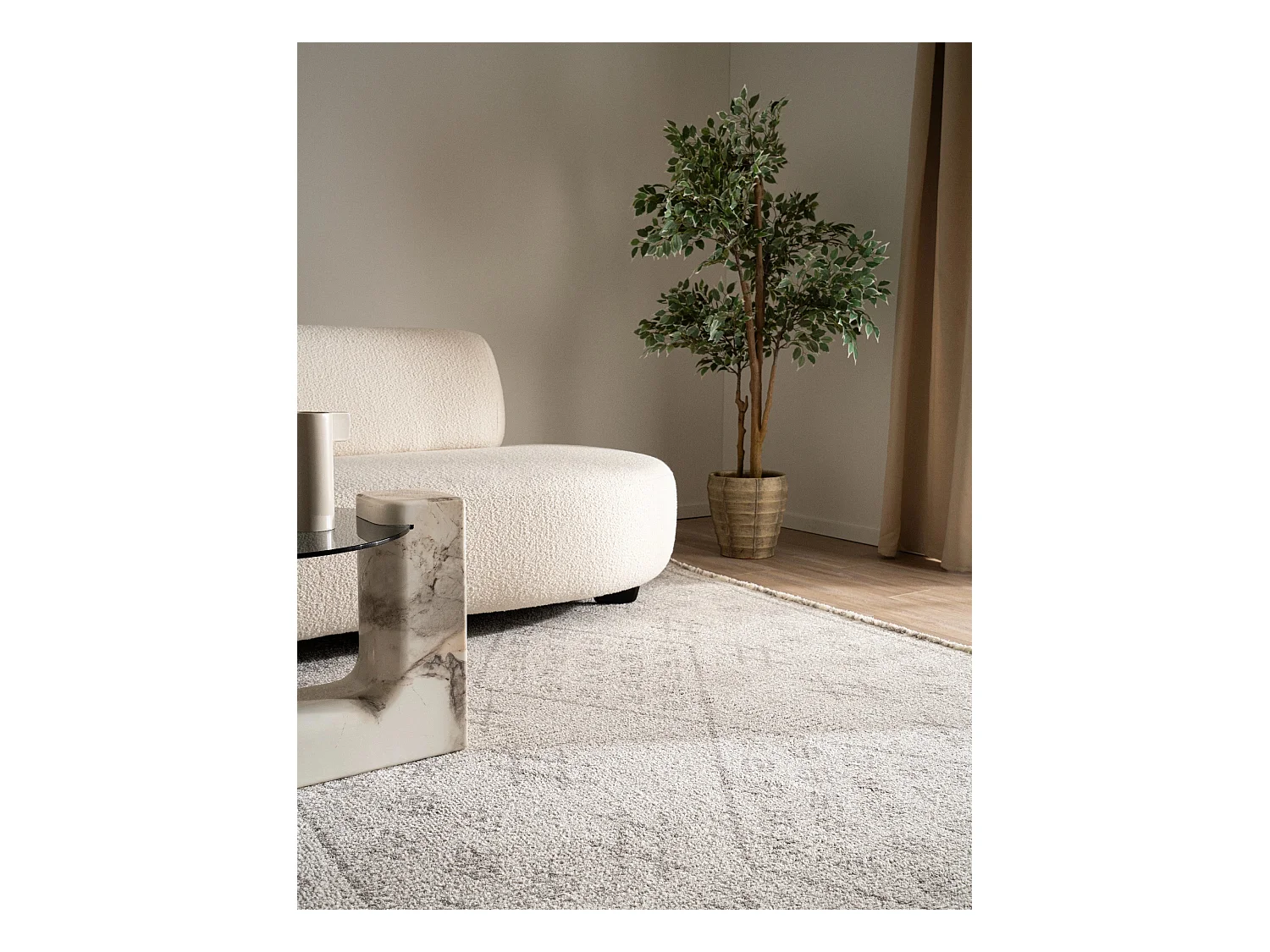 Tapijt 305x80 Grijs St. Gallen Folklore