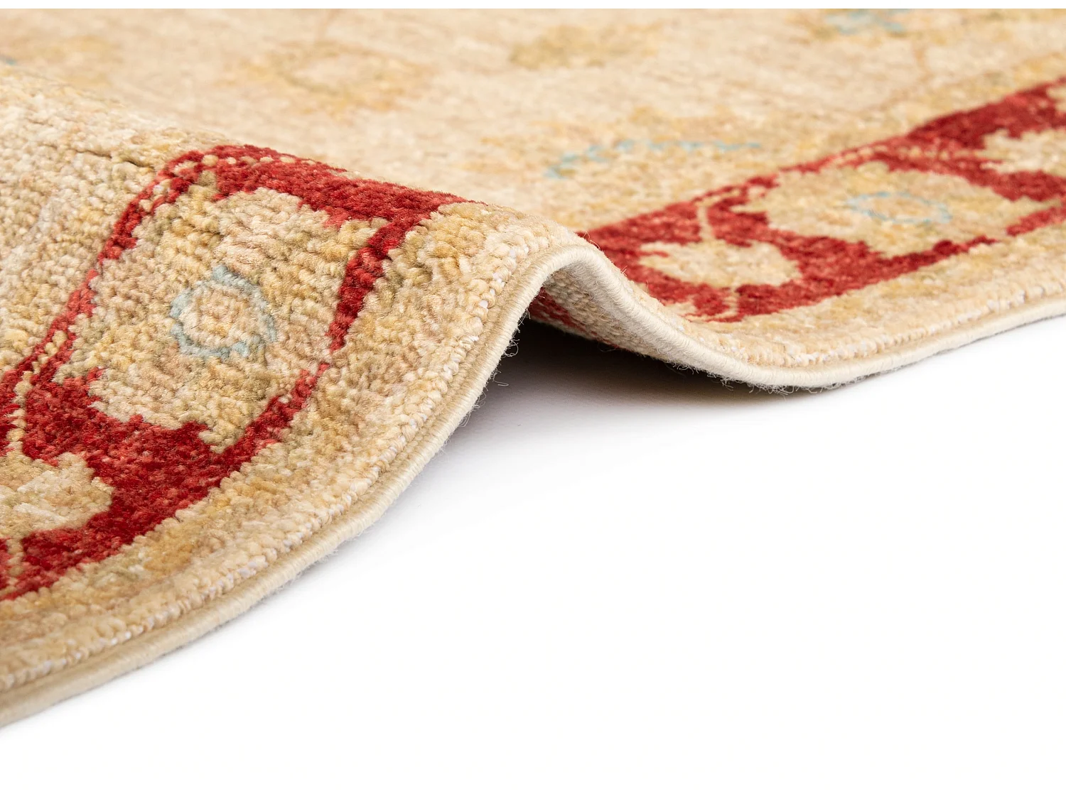 Tapis de couloir en laine 60x368 beige Kaizar