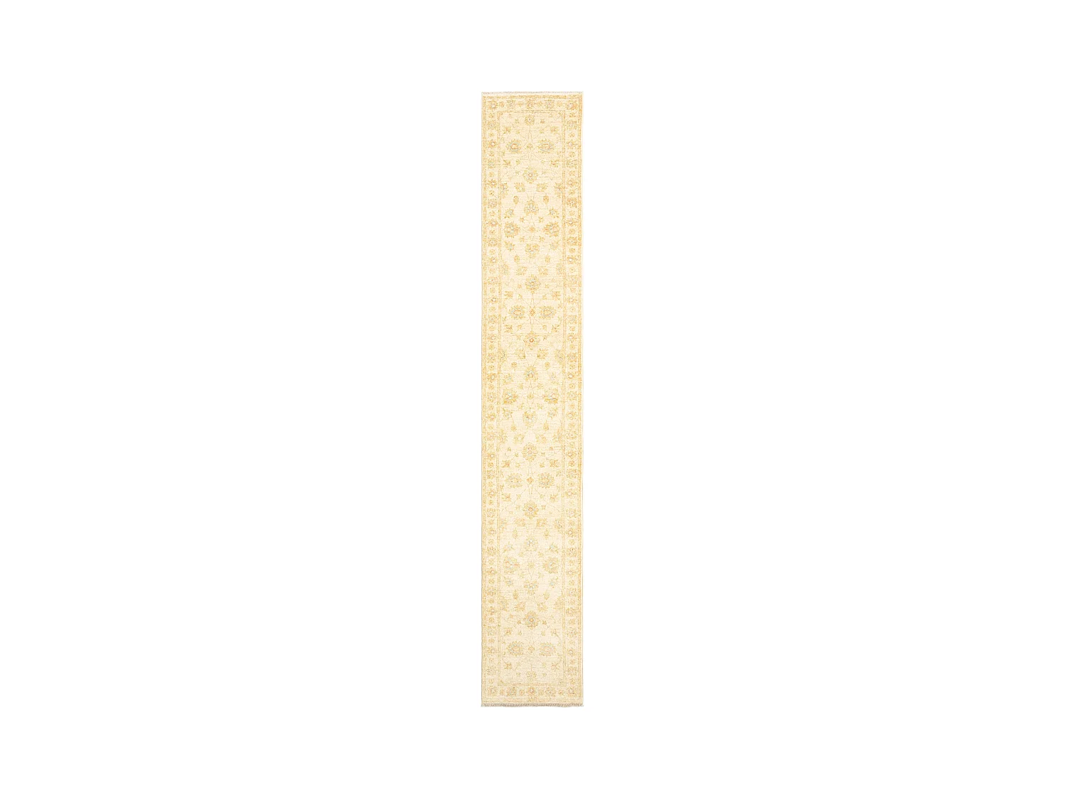 Tapis de couloir en laine 59x367 beige Kaizar