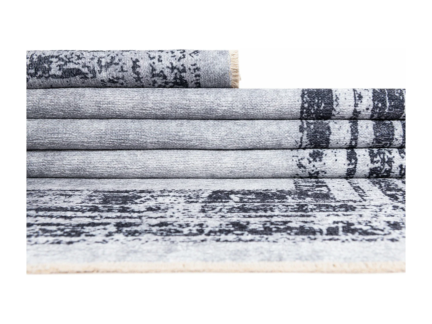 Tapis de couloir en laine 59x367 beige Kaizar