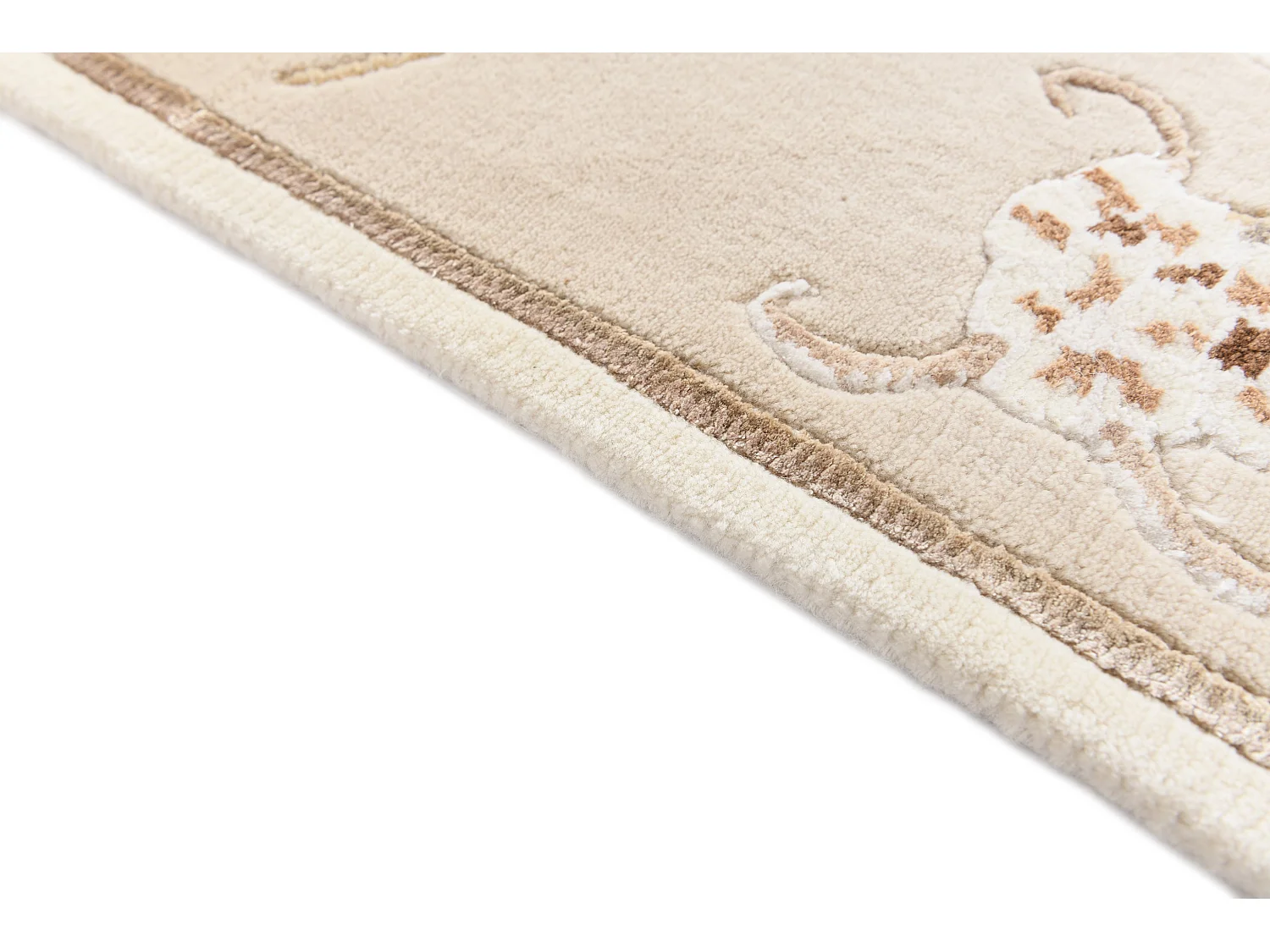Tapis de laine 84x150 beige Darya