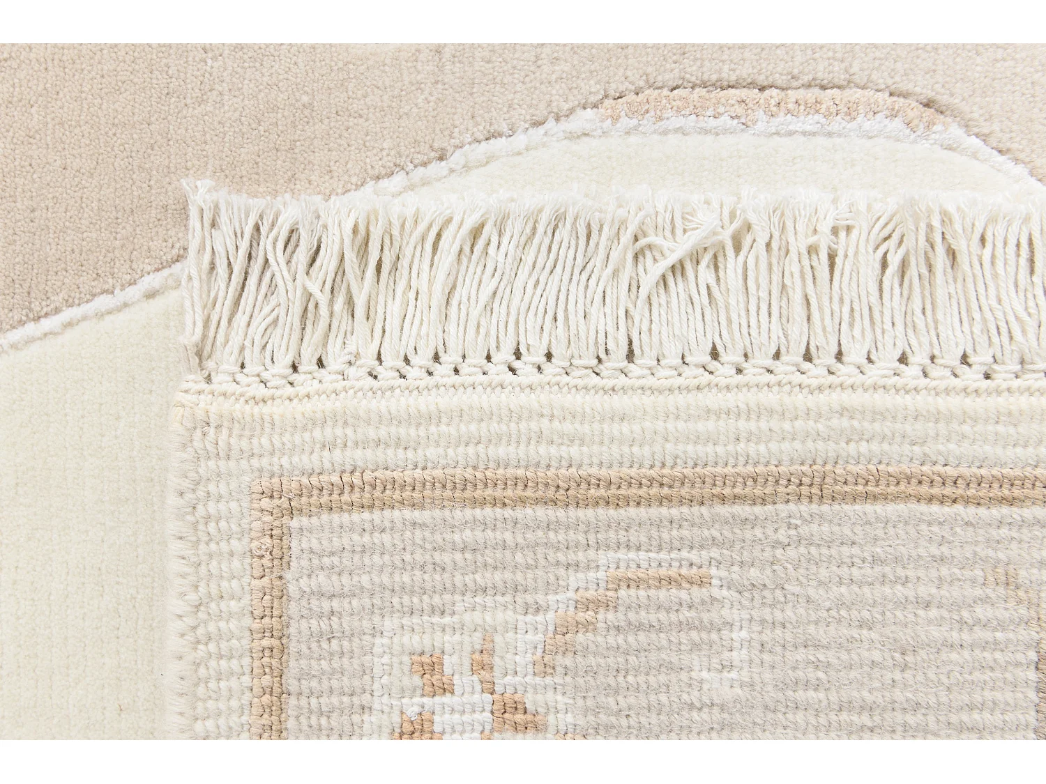 Tapis de laine 84x150 beige Darya