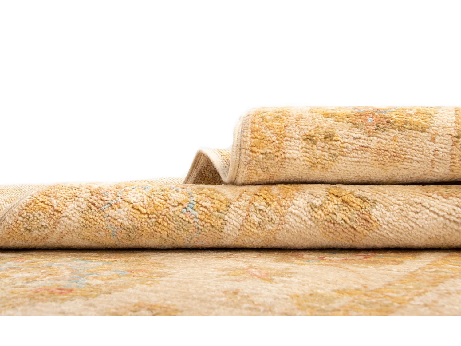 Tapis de couloir en laine 81x444 beige Kaizar