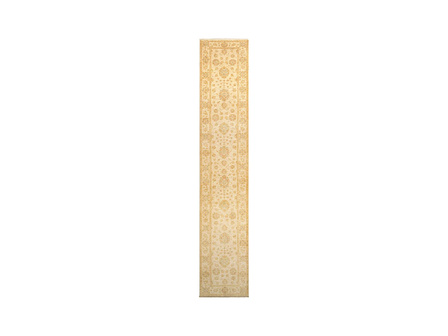 Tapis de couloir en laine 81x444 beige Kaizar