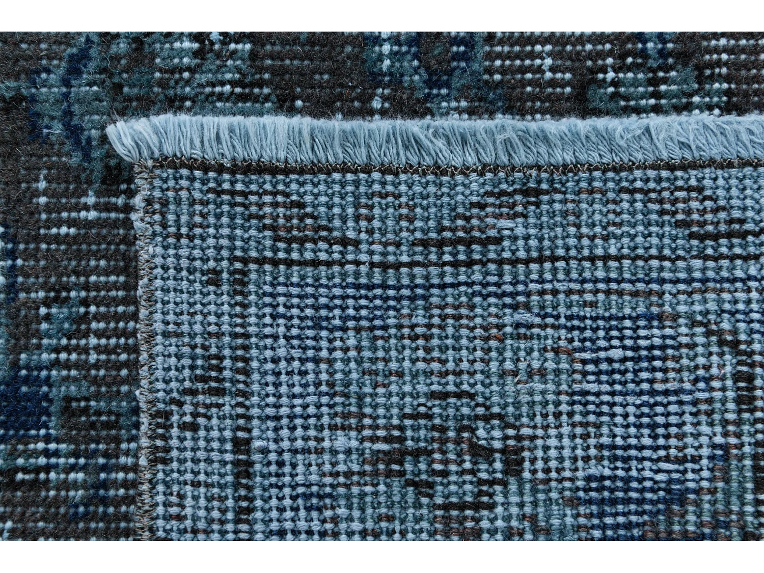 Tapis de laine 173x282 Bleu Ultra Vintage