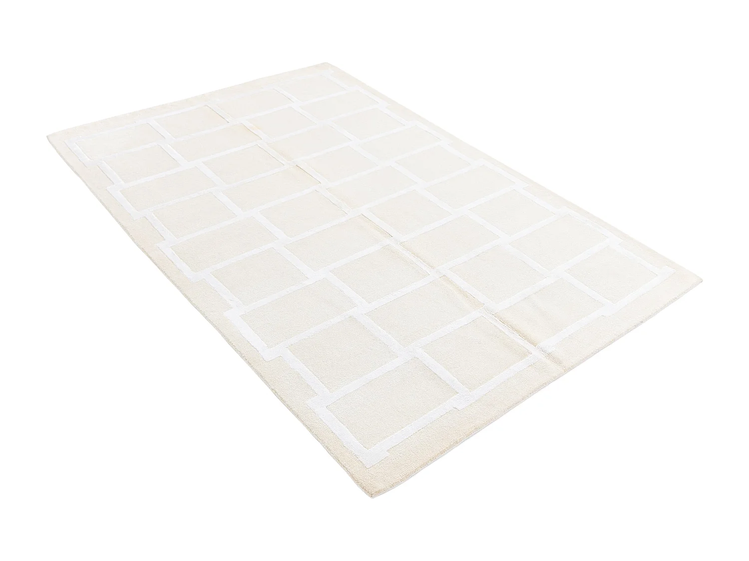 Tapis de laine 119x178 beige Darya