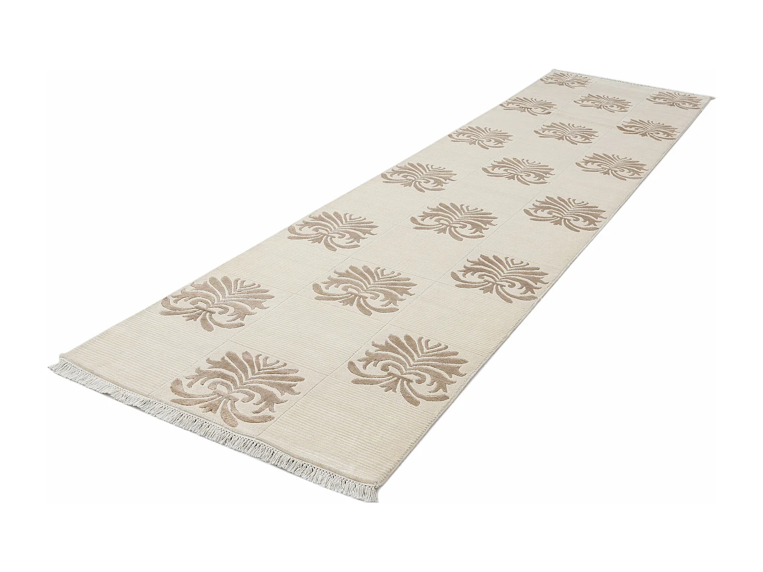 Tapis de couloir en laine 99x399 beige Darya
