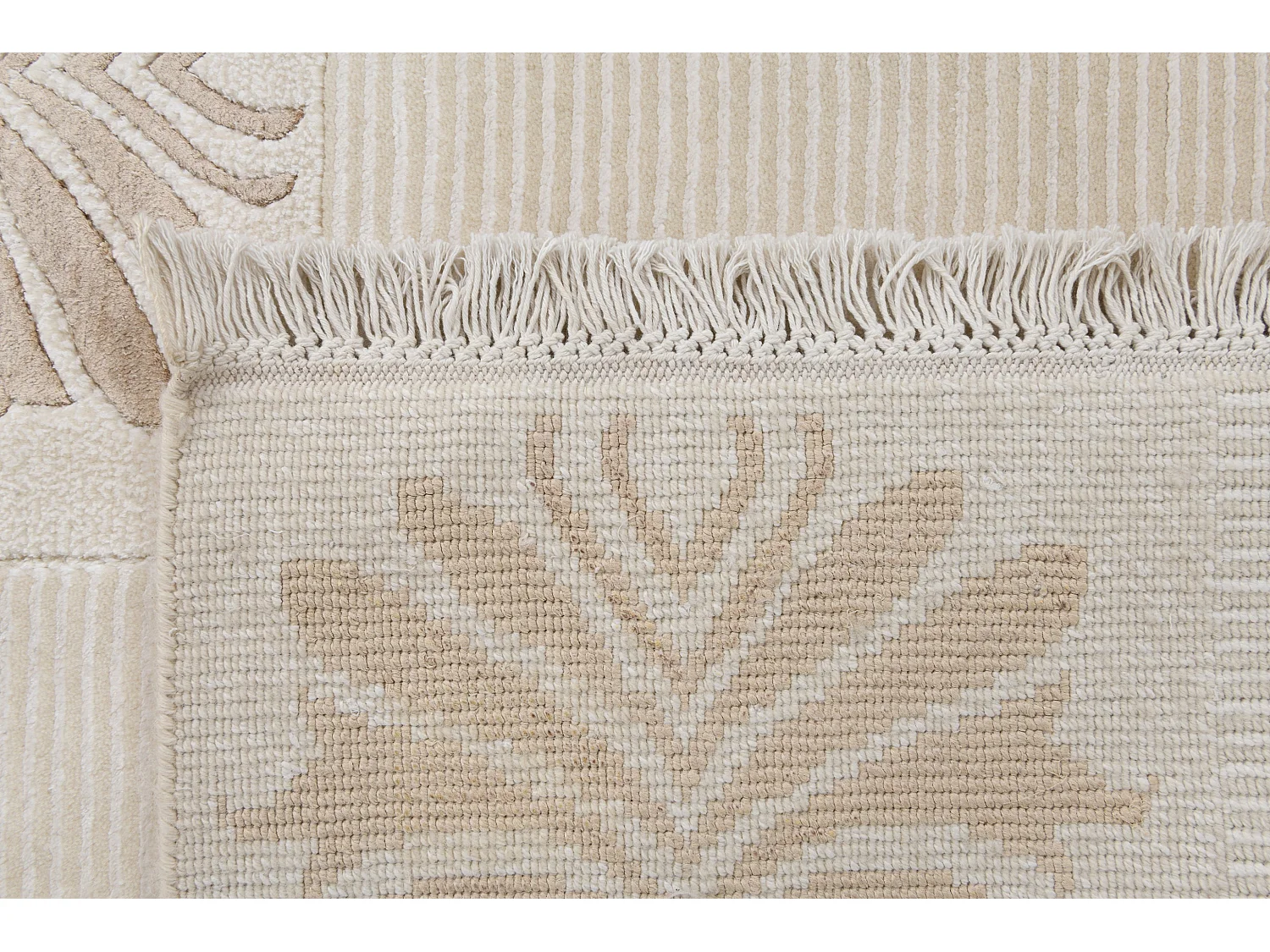Tapis de couloir en laine 99x399 beige Darya