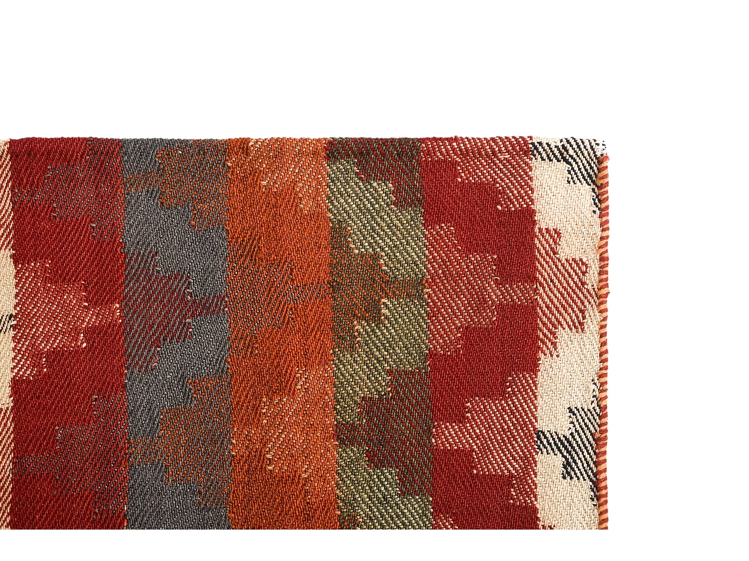 Tapis de laine 135x184 rouge Jajim