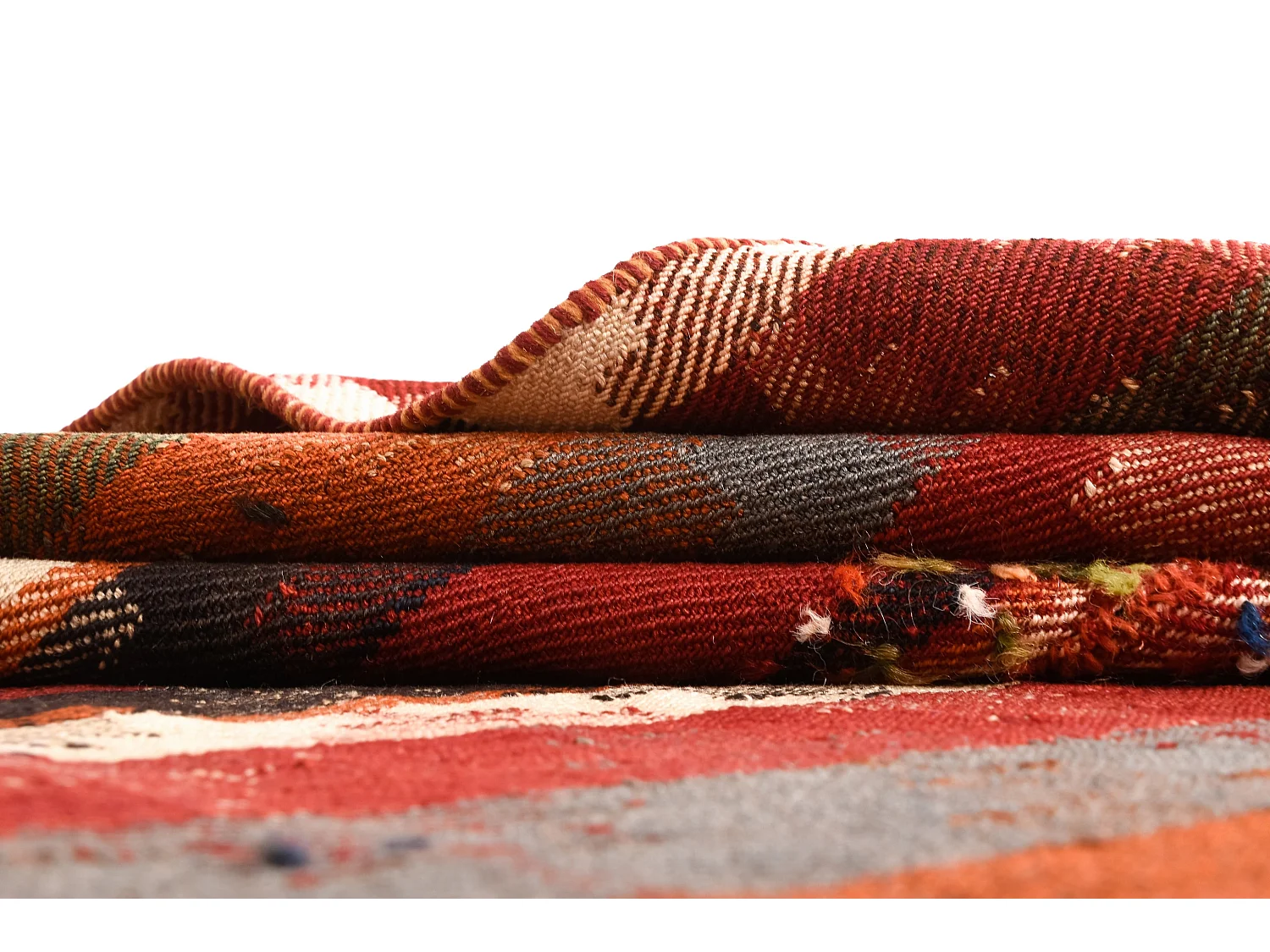 Tapis de laine 135x184 rouge Jajim