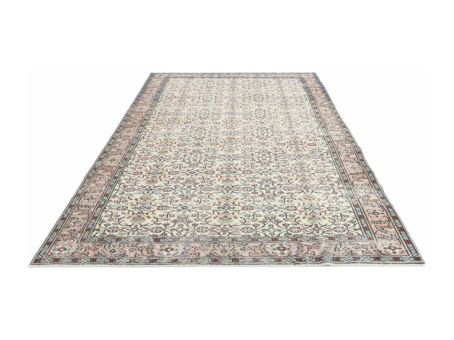 Tappeto in lana 193x302 beige Ultra Vintage