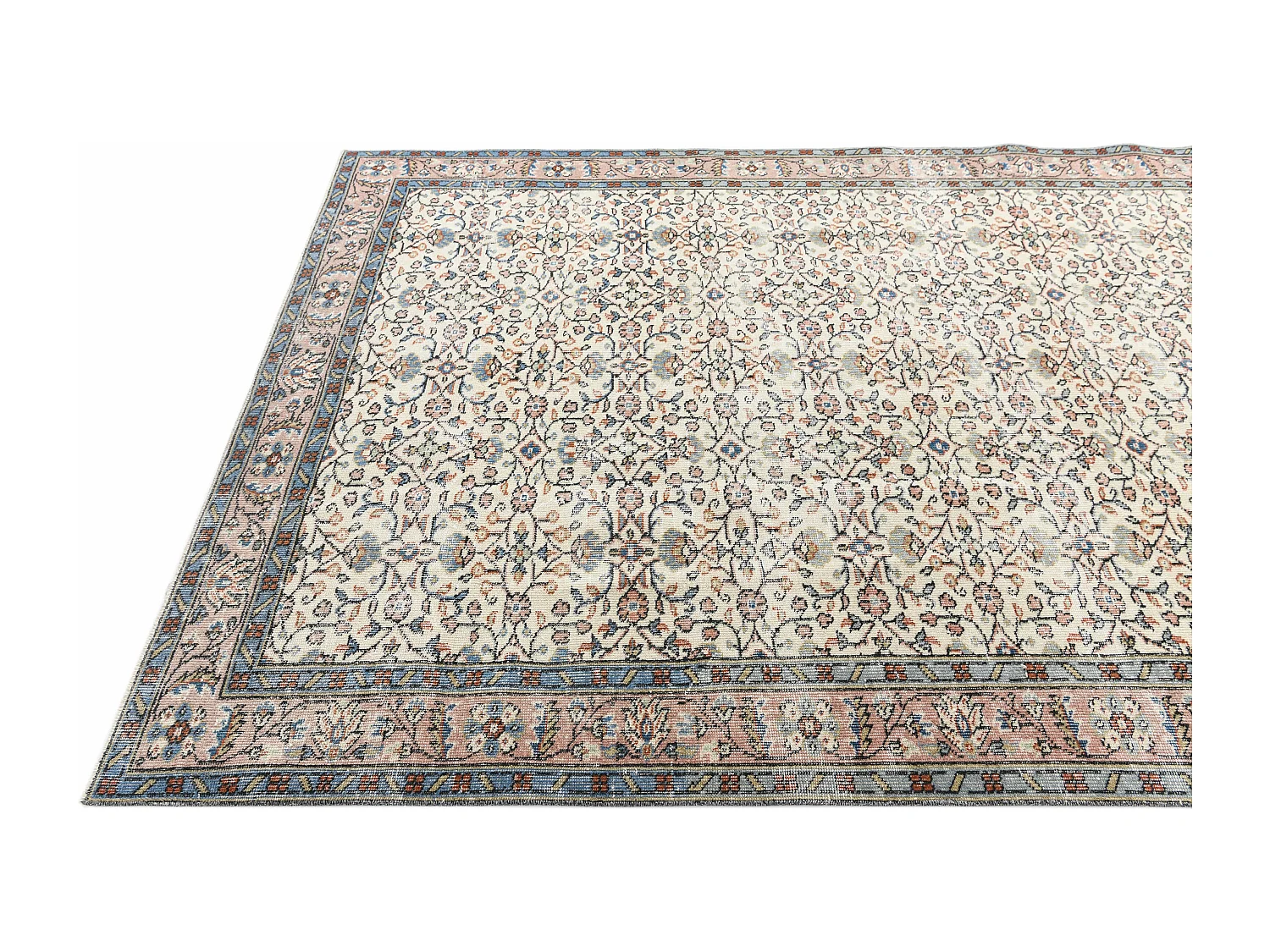 Tappeto in lana 193x302 beige Ultra Vintage