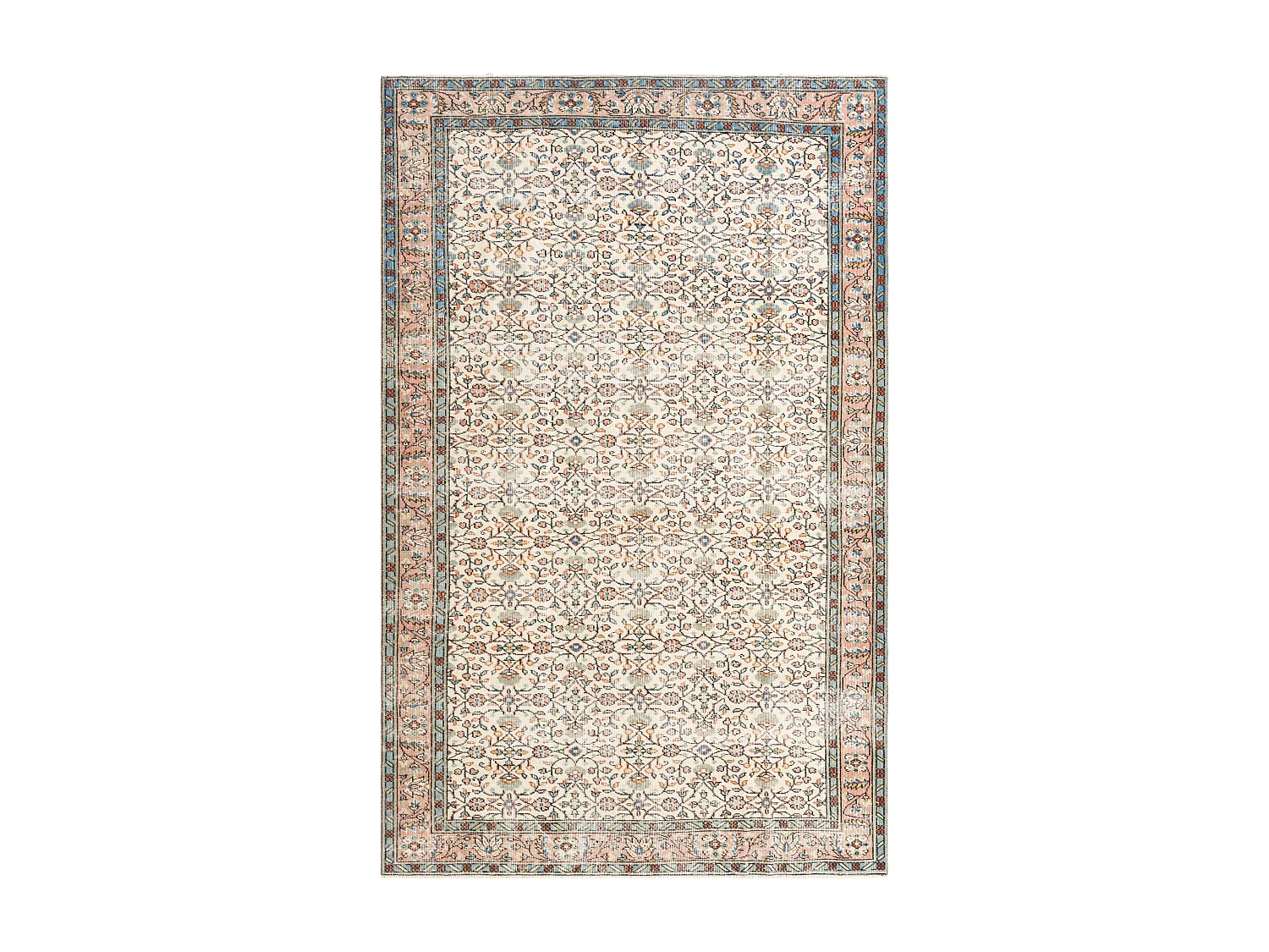 Tappeto in lana 193x302 beige Ultra Vintage