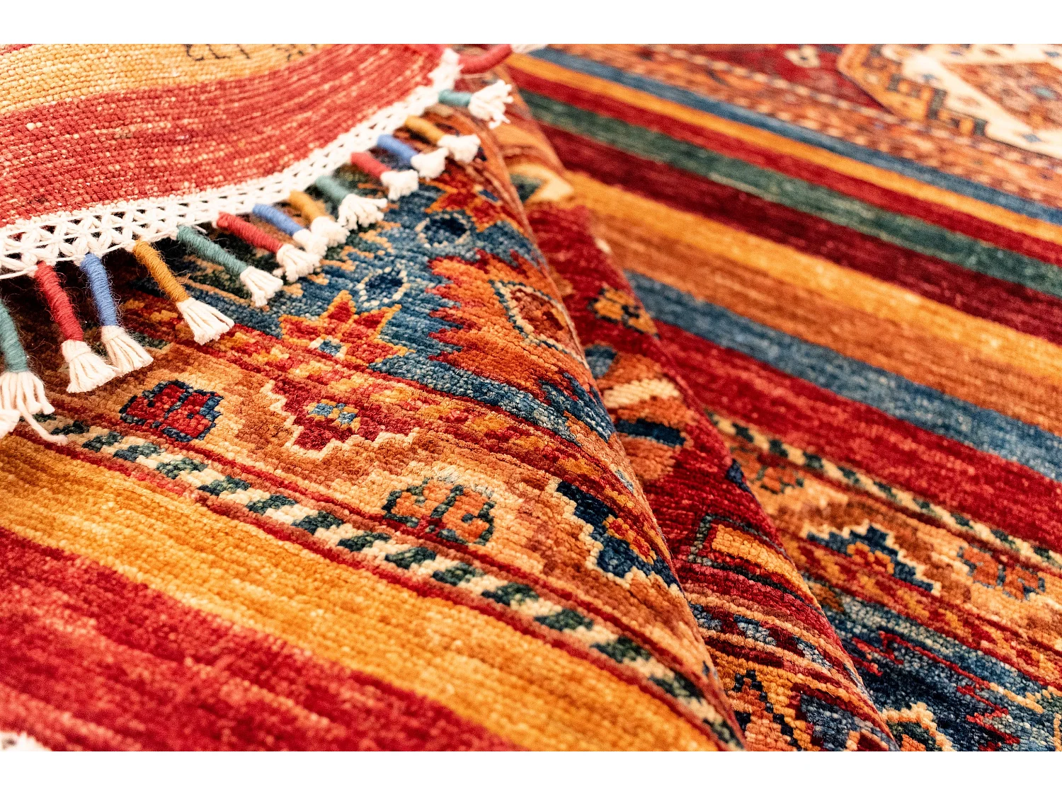 Tappeto in lana 200x297 multicolore Torkman