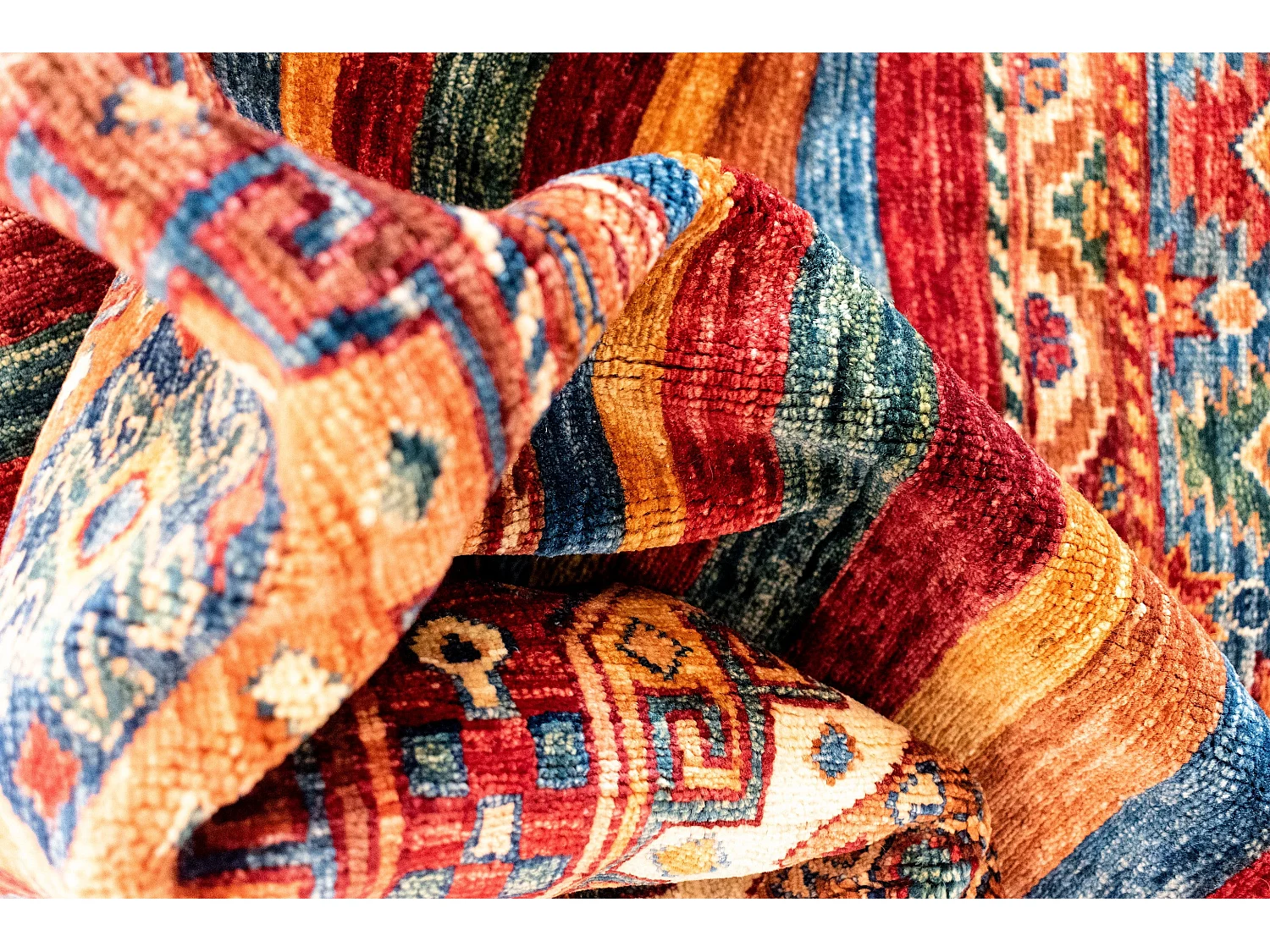 Tappeto in lana 200x297 multicolore Torkman