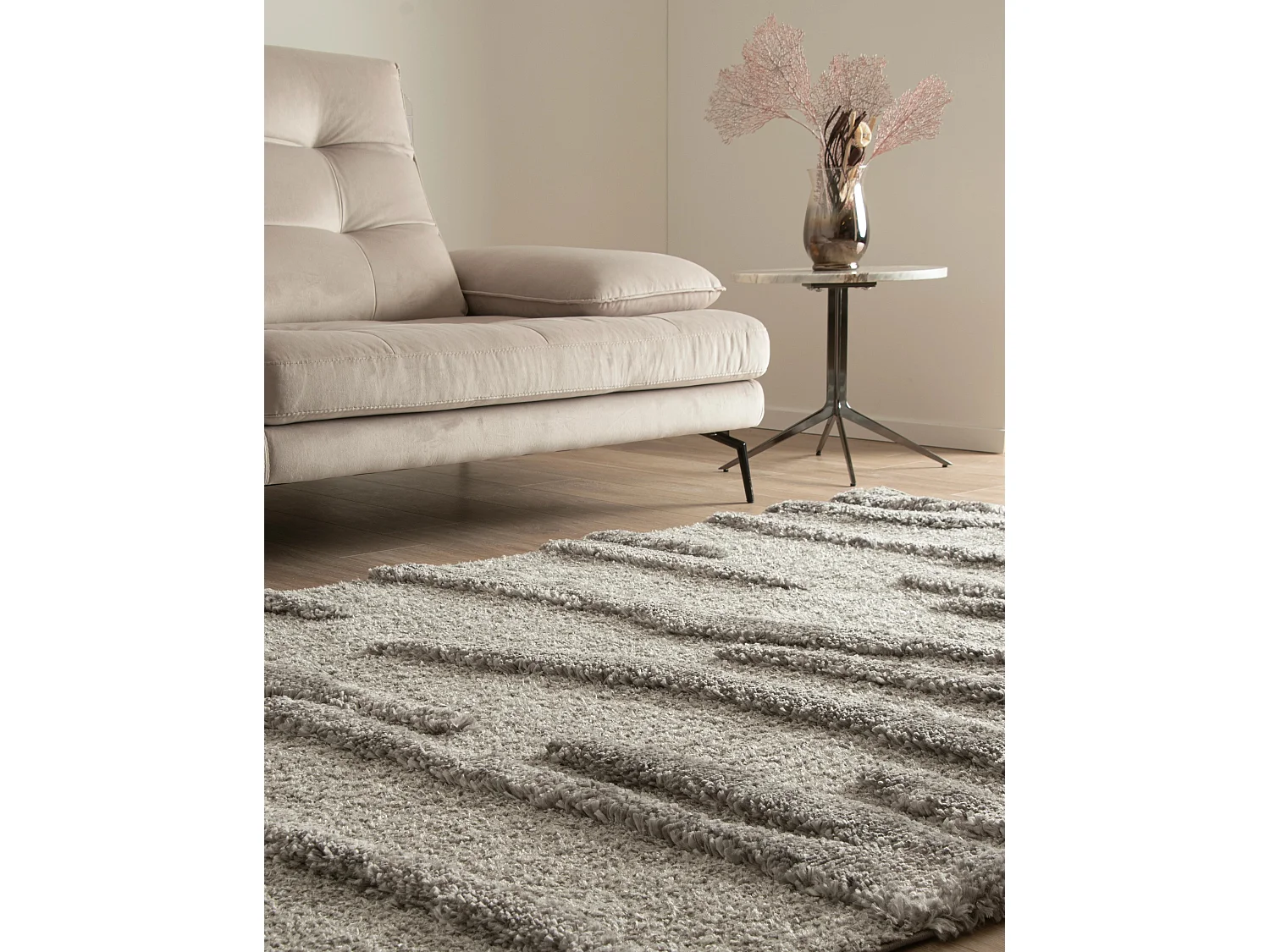 Tappeto shaggy  160x245 grigio Thun Arbor