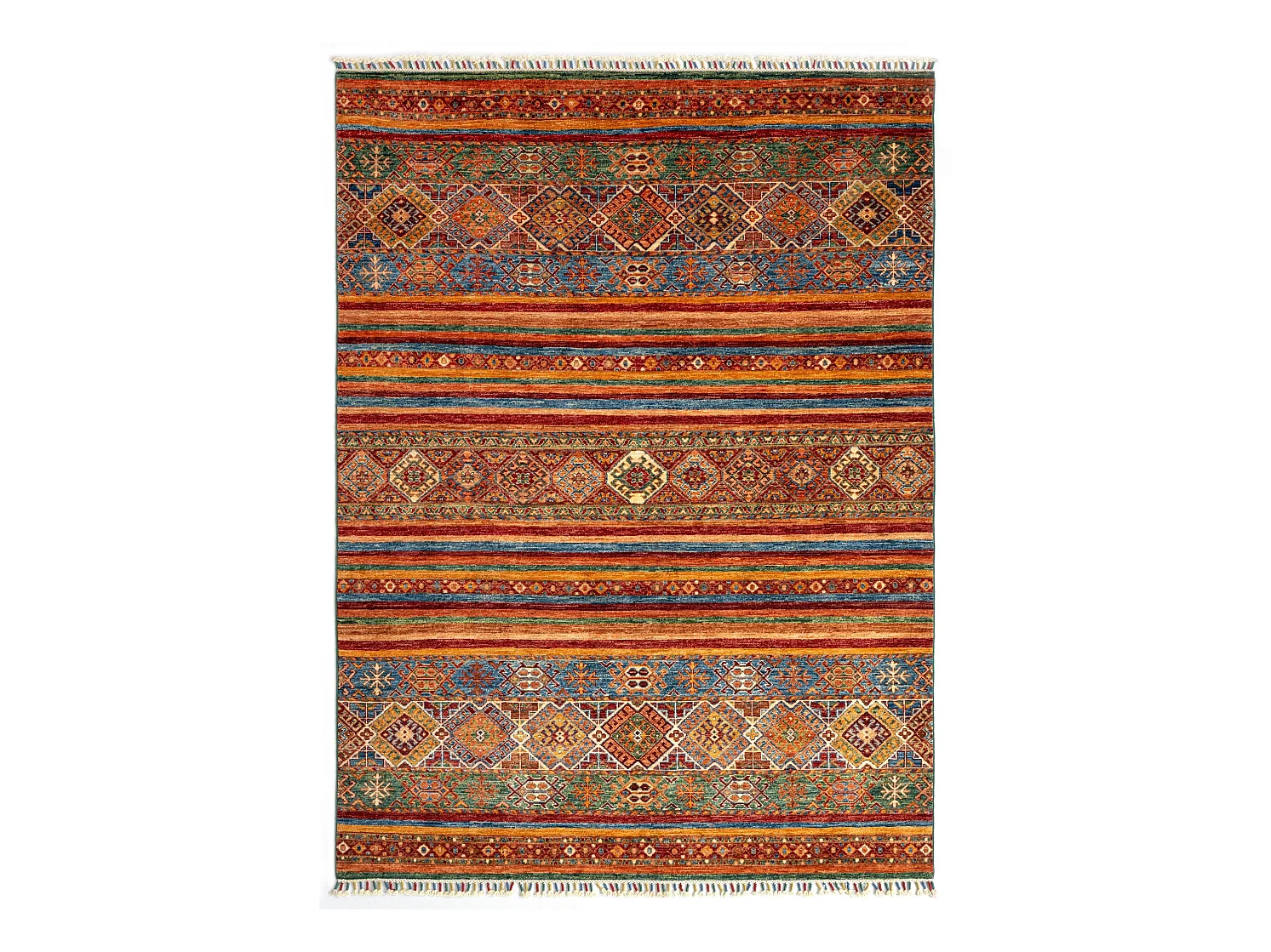 Tapis de laine 170x251 rouge Torkman