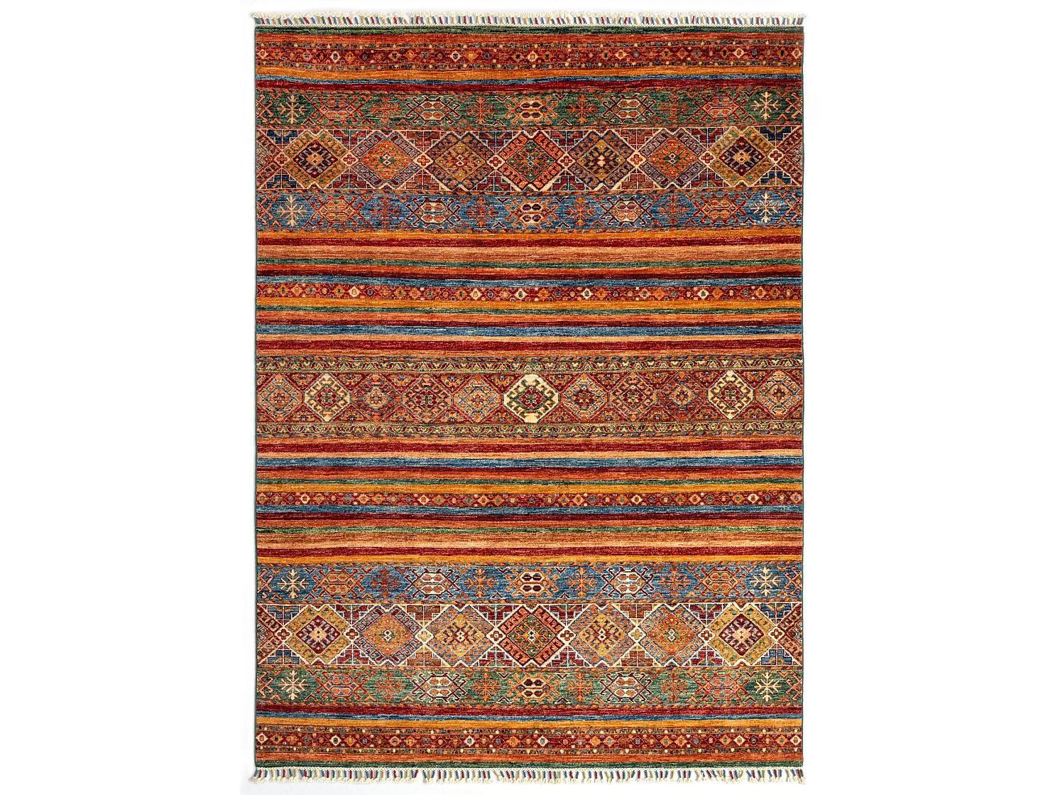 Tapis de laine 170x251 rouge Torkman