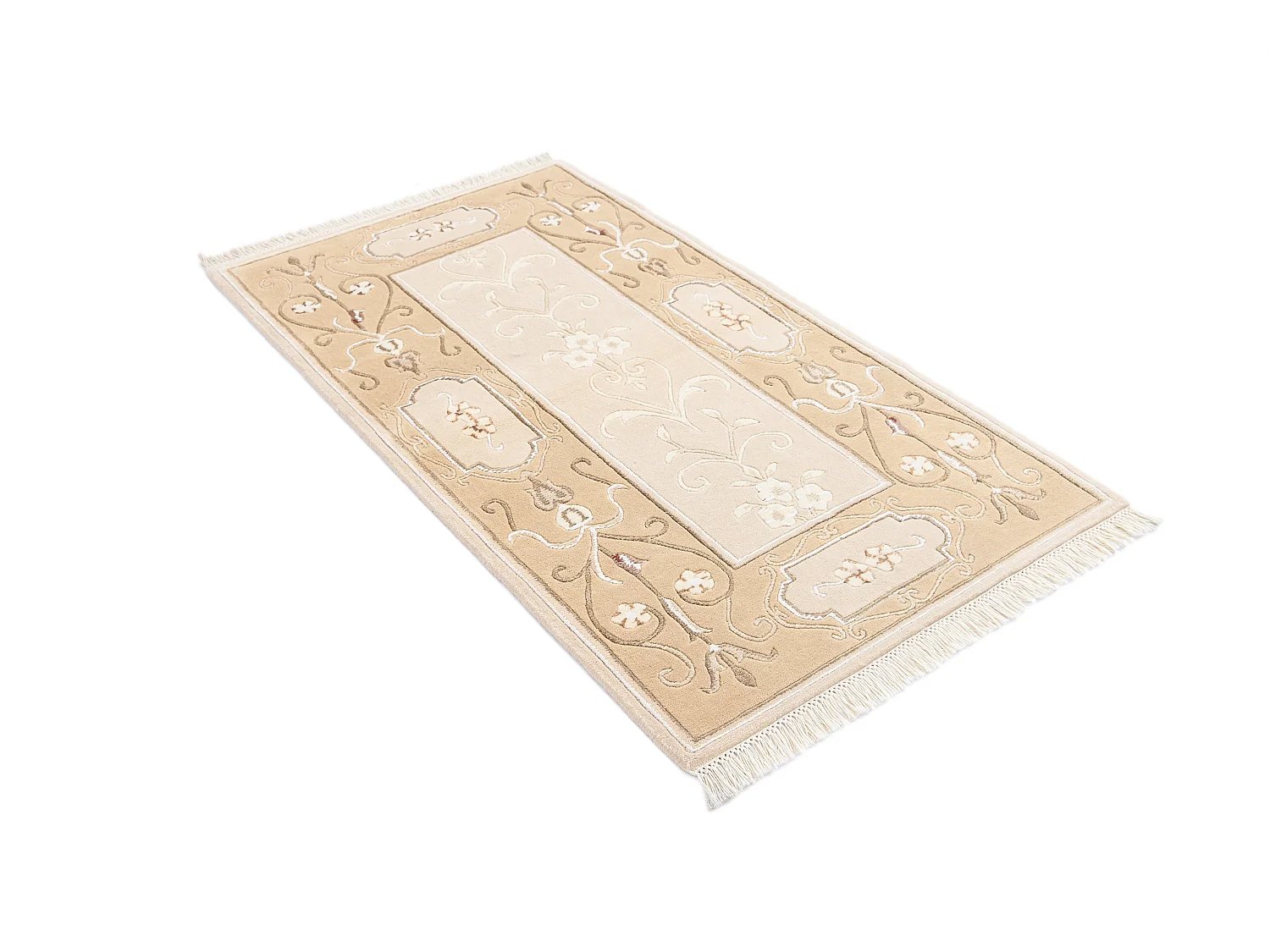 Wollteppich 84x152 Braun Darya