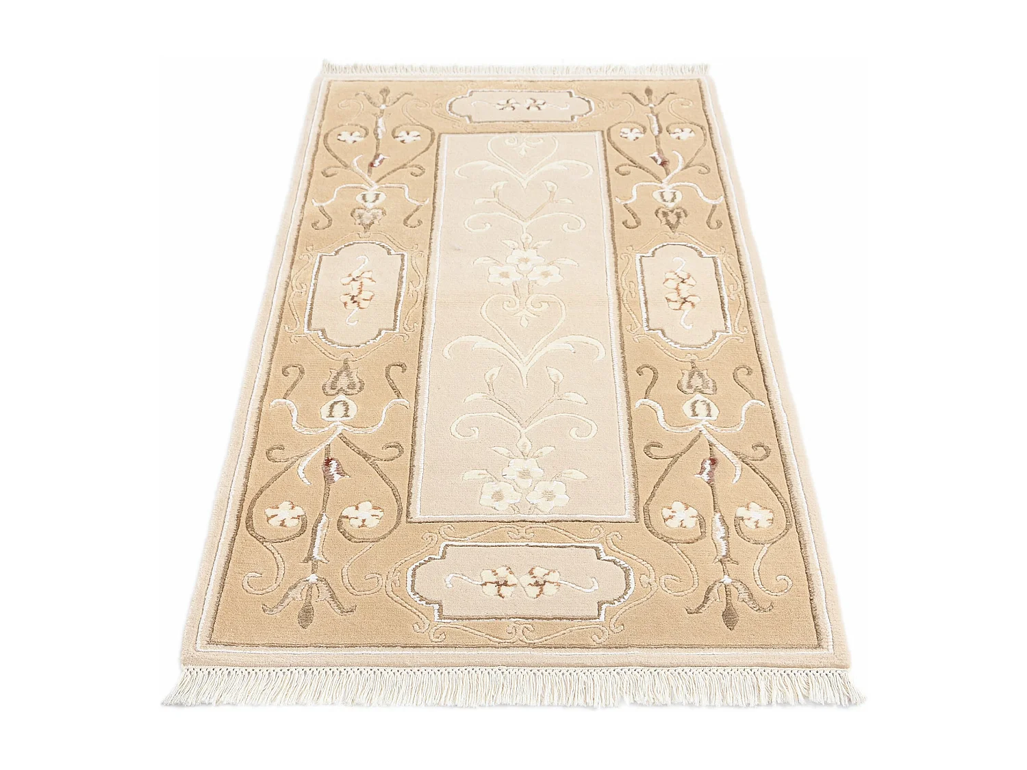 Wollteppich 84x152 Braun Darya