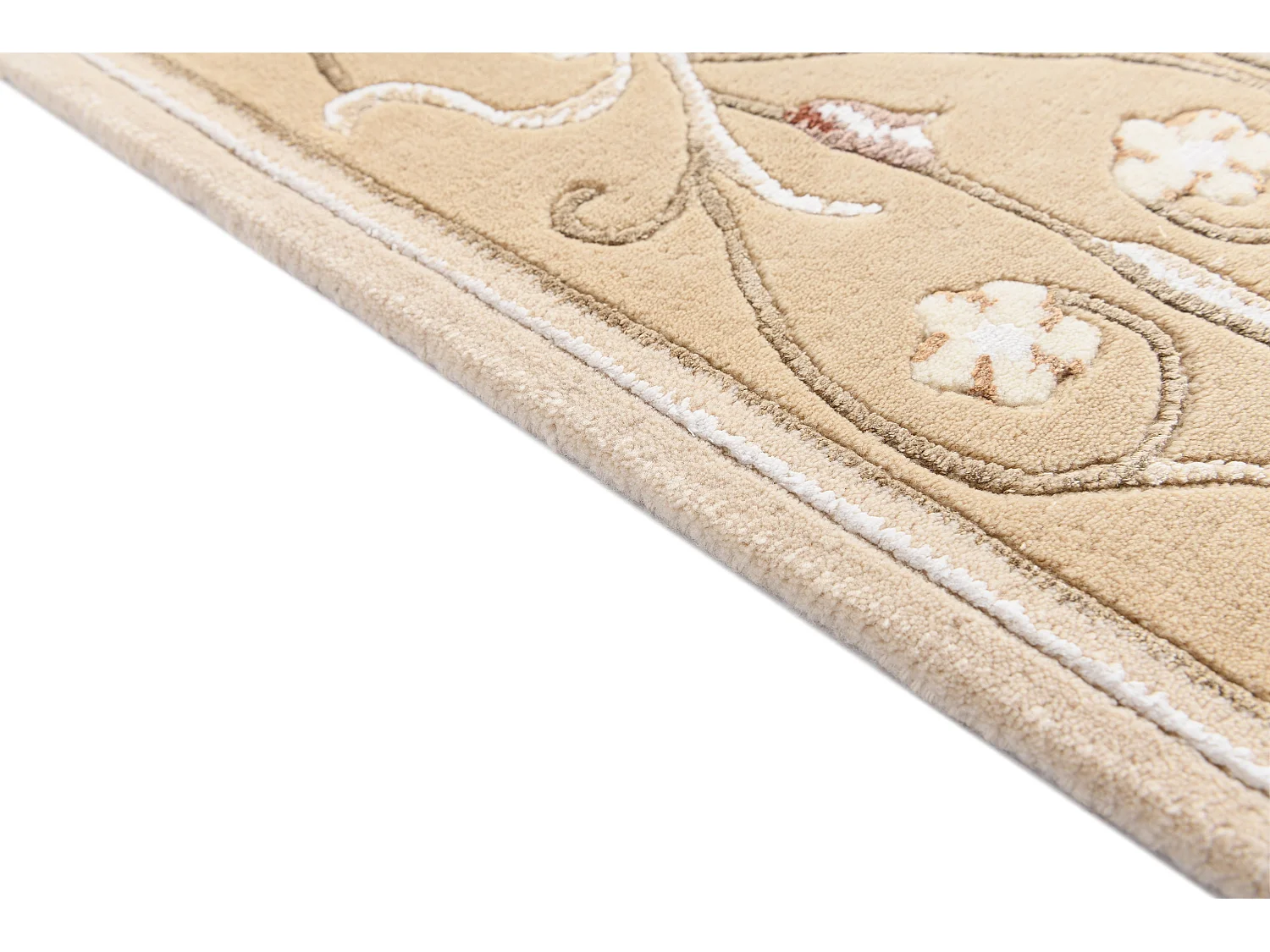 Wollteppich 84x152 Braun Darya