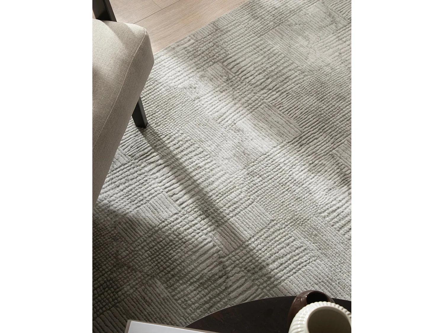 Tapis 275x365 gris Davos Flawless