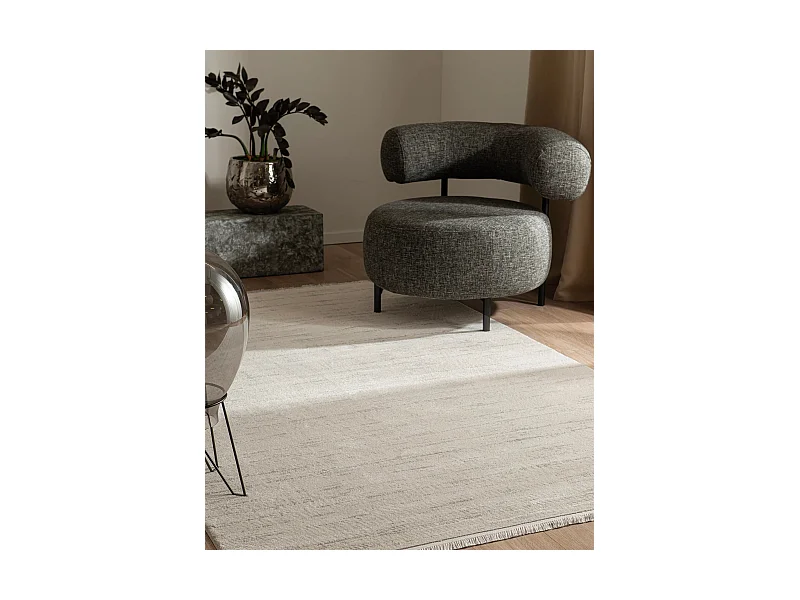 Teppich 125x185 Hellgrau Davos Charme