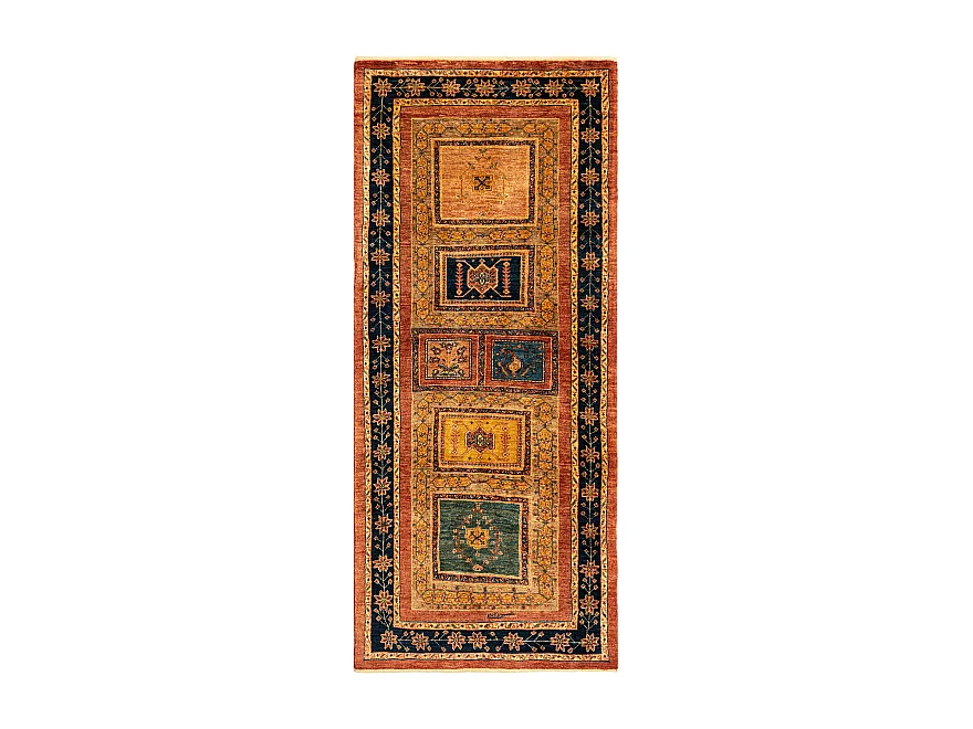 Tapis de couloir en laine 87x200 rouge Kashkuli
