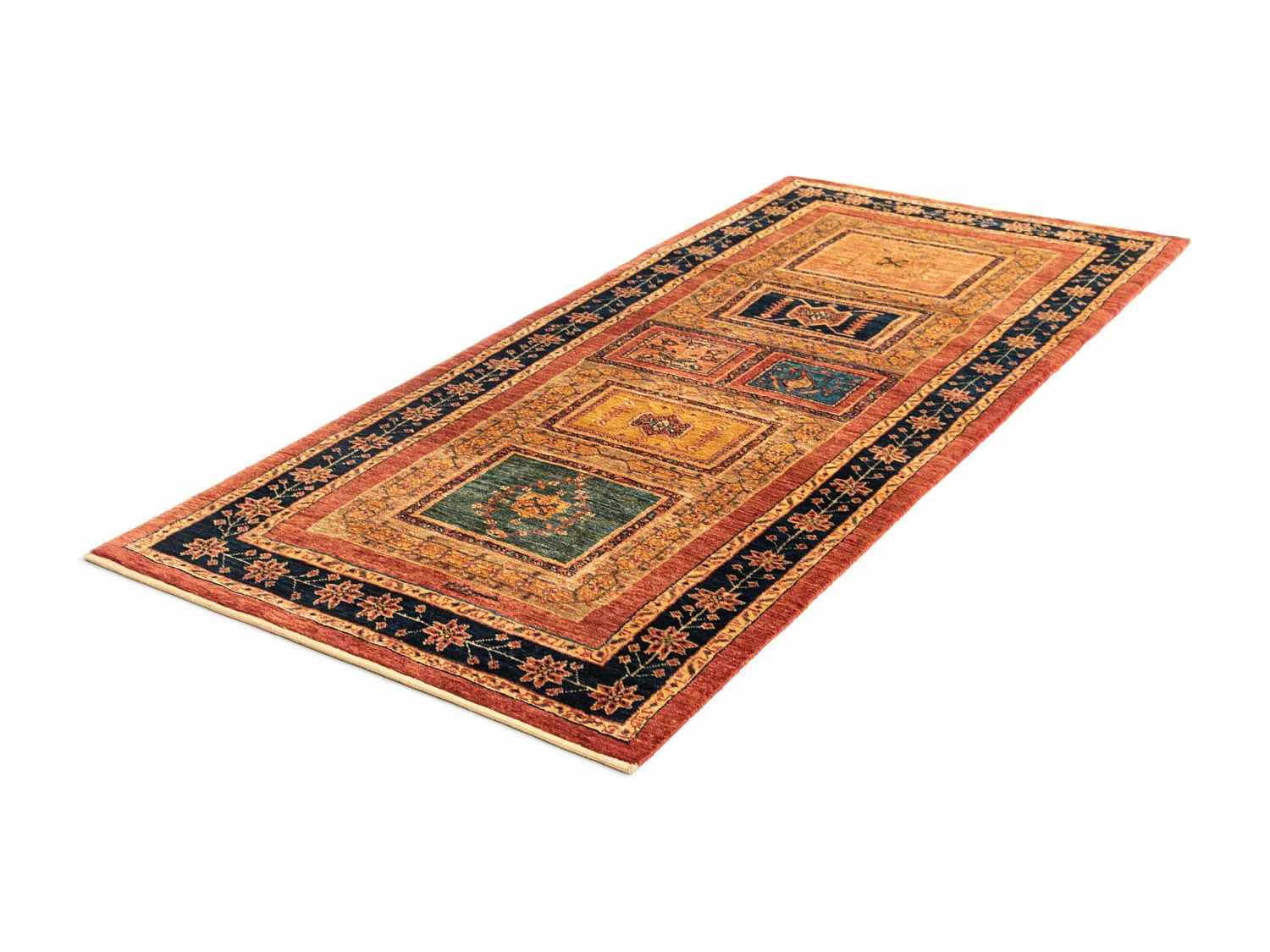 Loper-Woltapijt 200x87 Rood Kashkuli