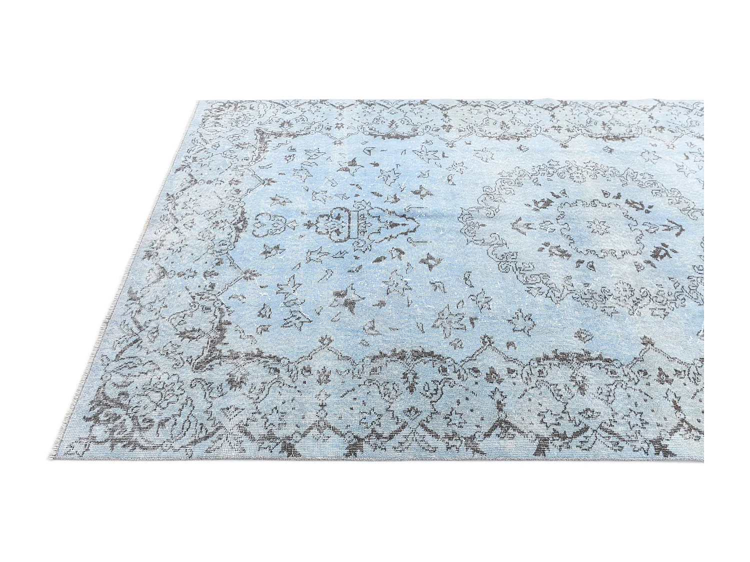 Tapis de laine 168x287 Bleu Ultra Vintage