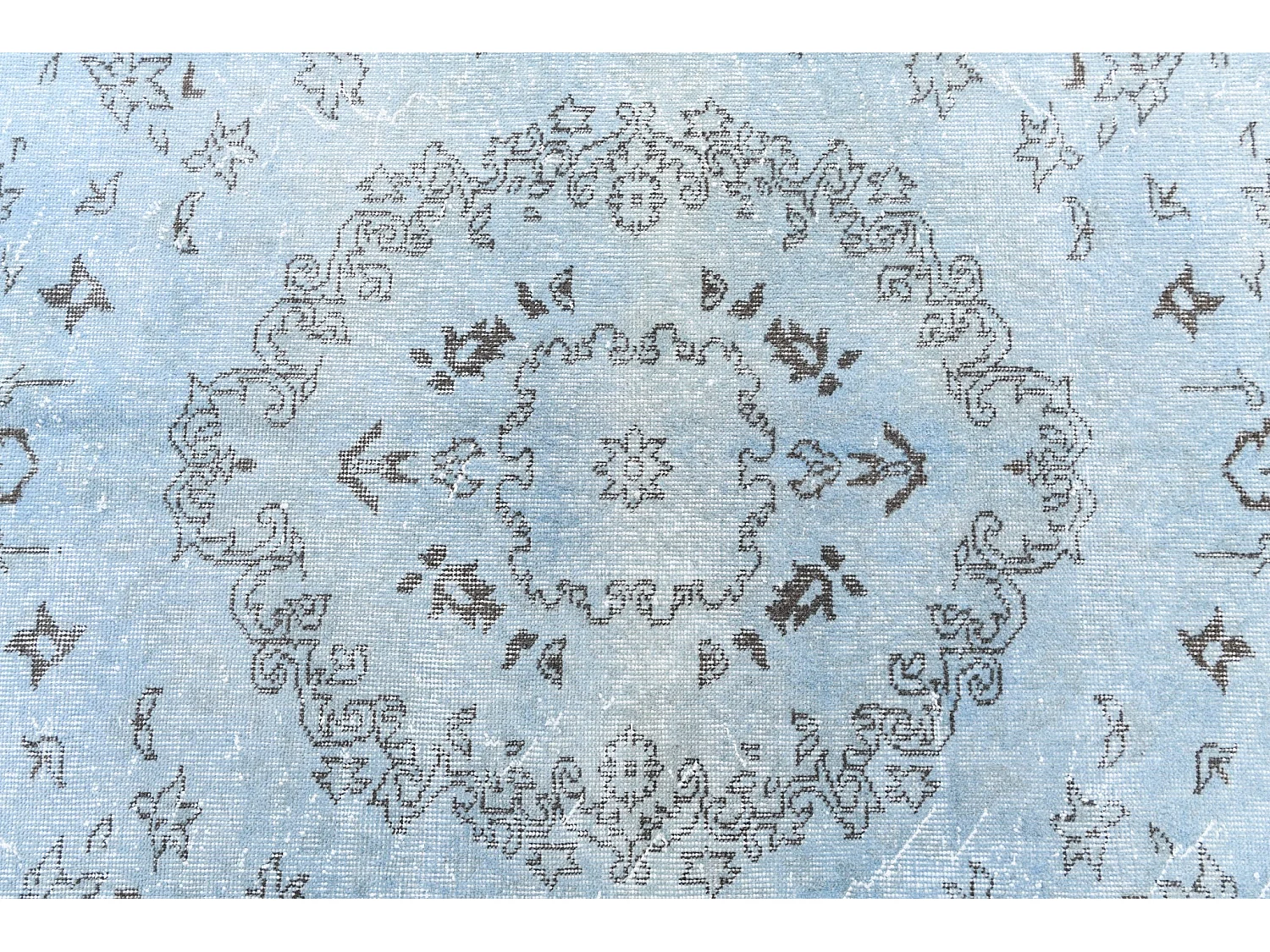 Tapis de laine 168x287 Bleu Ultra Vintage