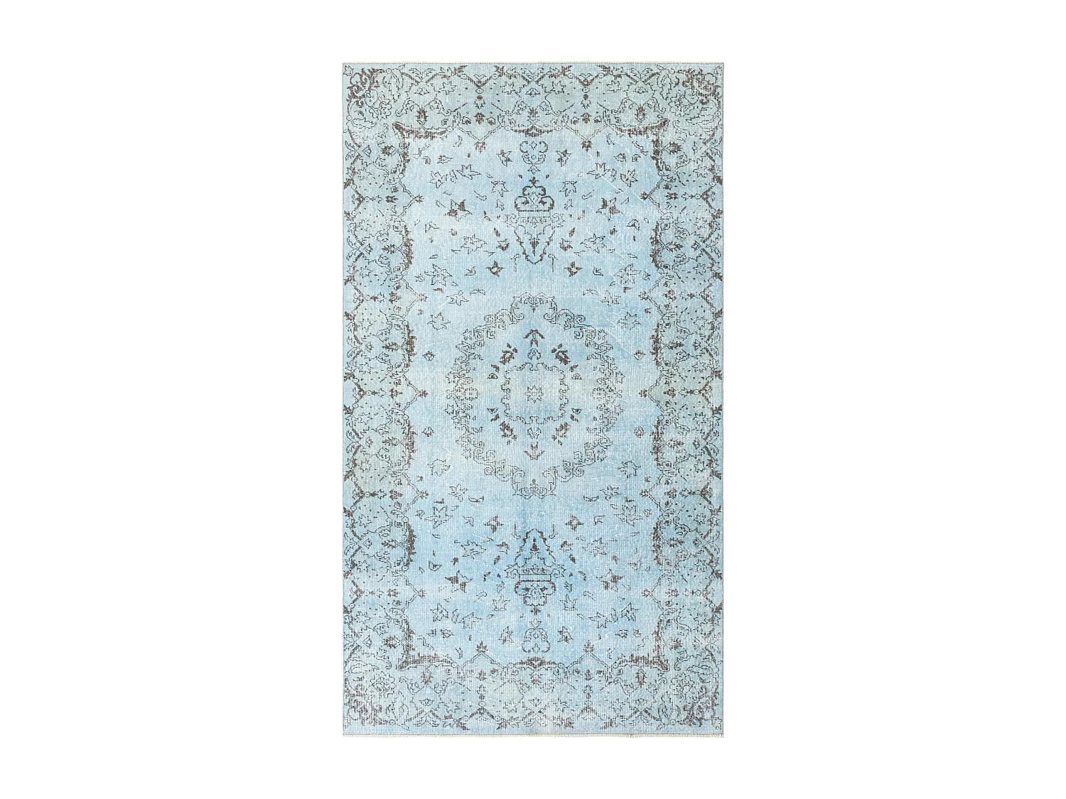 Tapis de laine 168x287 Bleu Ultra Vintage