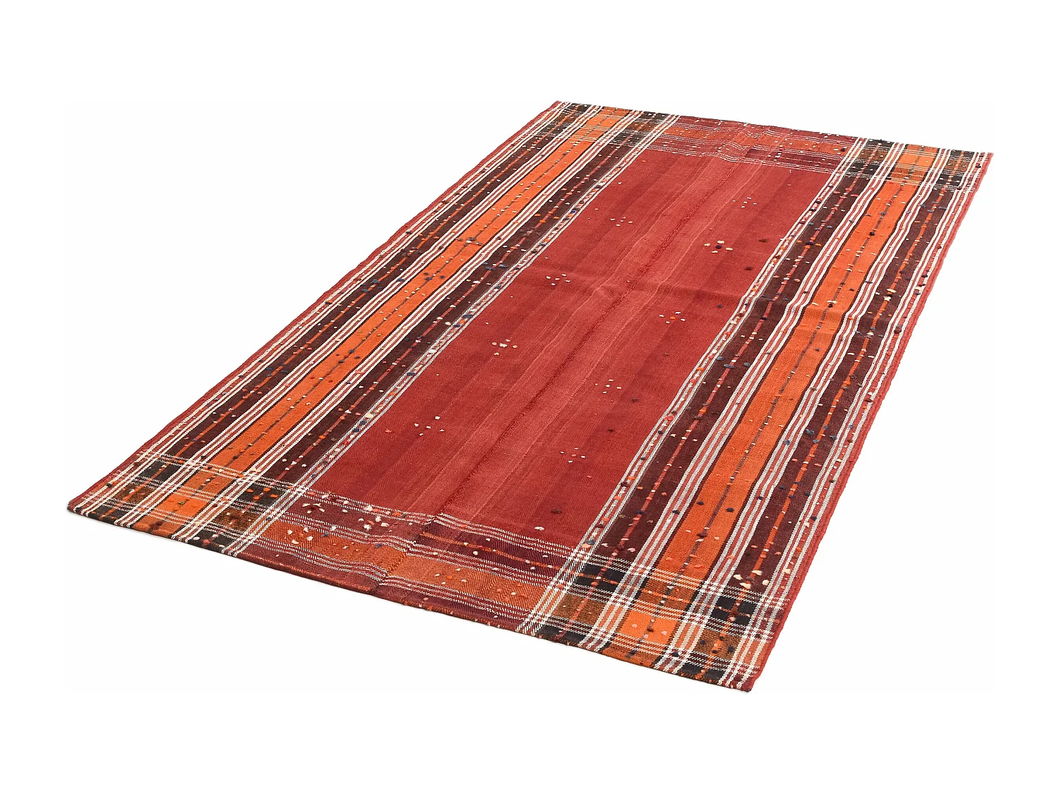 Tapis de laine 140x236 rouge Jajim