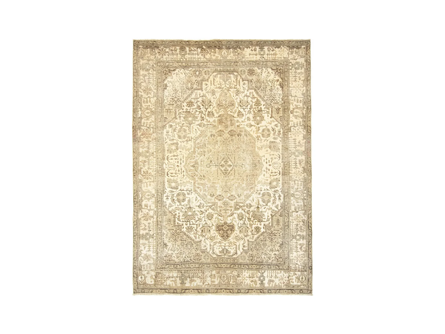 Tapis de laine 203x288 blanc crème Vintage Royal
