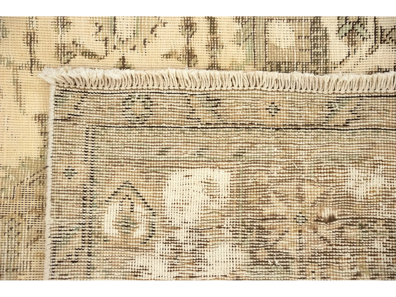 Tapis de laine 203x288 blanc crème Vintage Royal