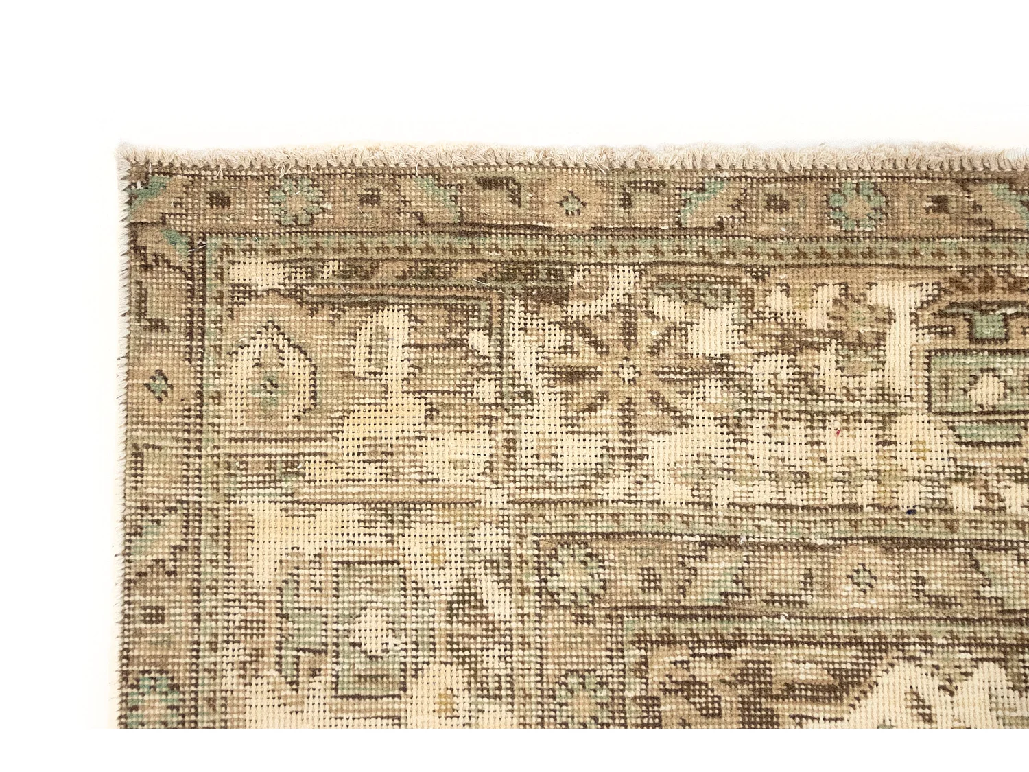 Tapis de laine 203x288 blanc crème Vintage Royal