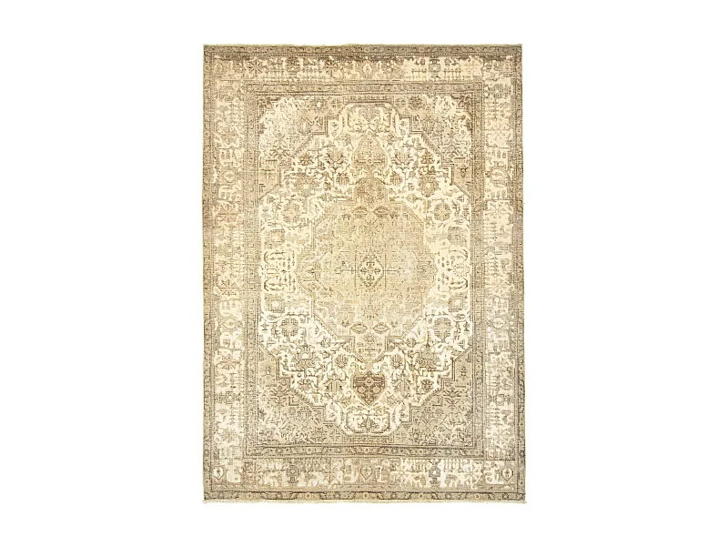 Tapis de laine 203x288 blanc crème Vintage Royal