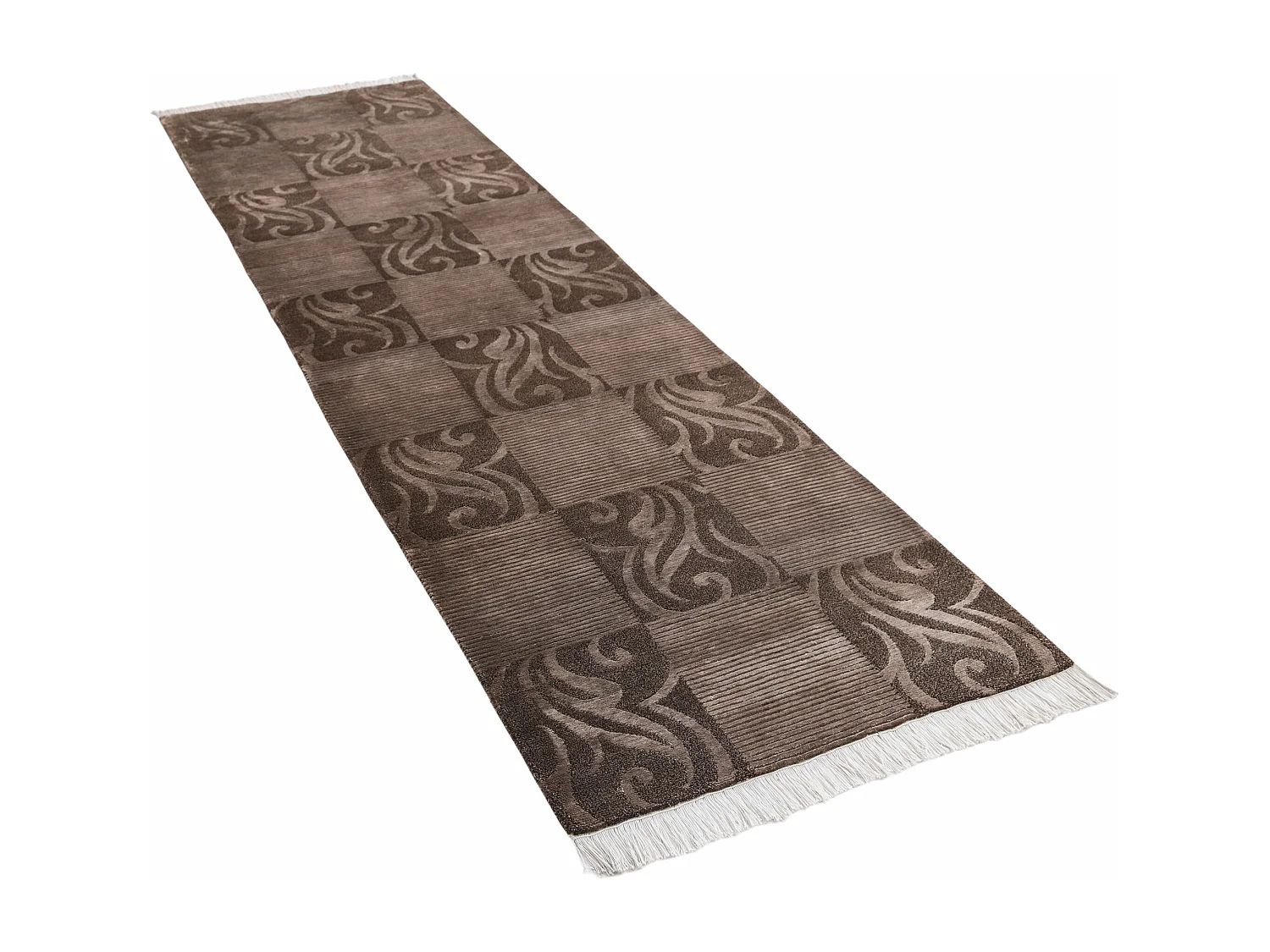 Loper-Woltapijt 307x84 Bruin Darya