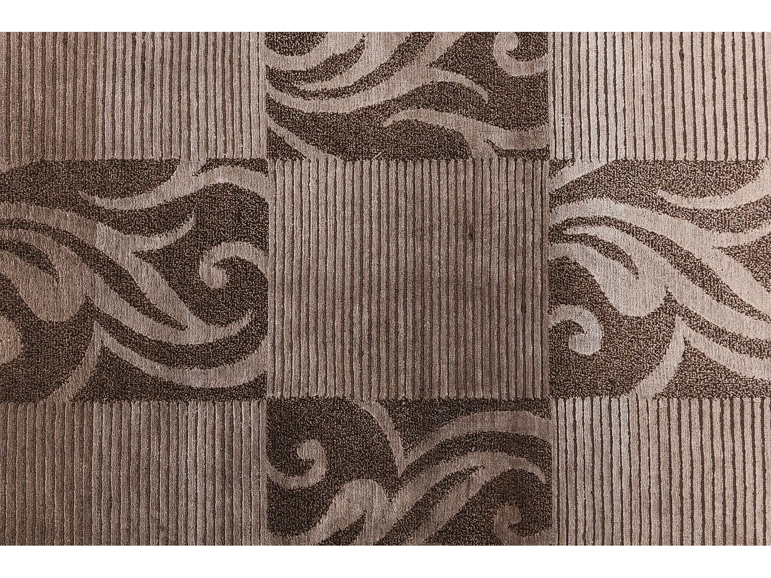 Tapis de couloir en laine 84x307 brun Darya