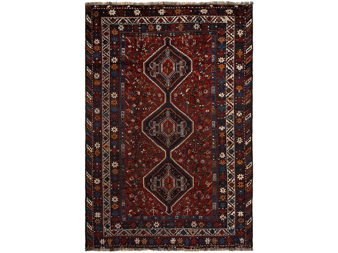 Tapis de laine 218x319 rouge Ghashghai