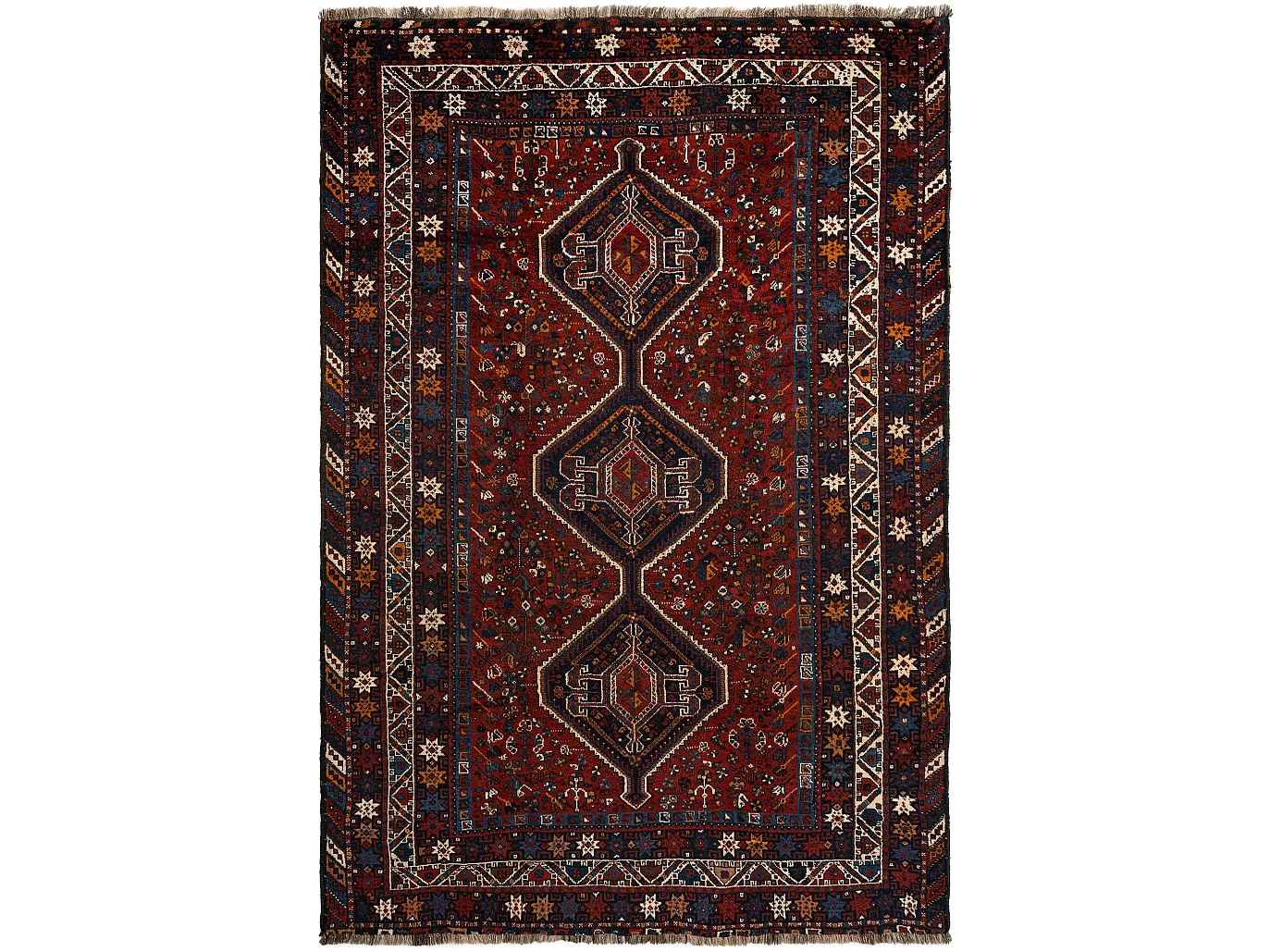 Tapis de laine 218x319 rouge Ghashghai