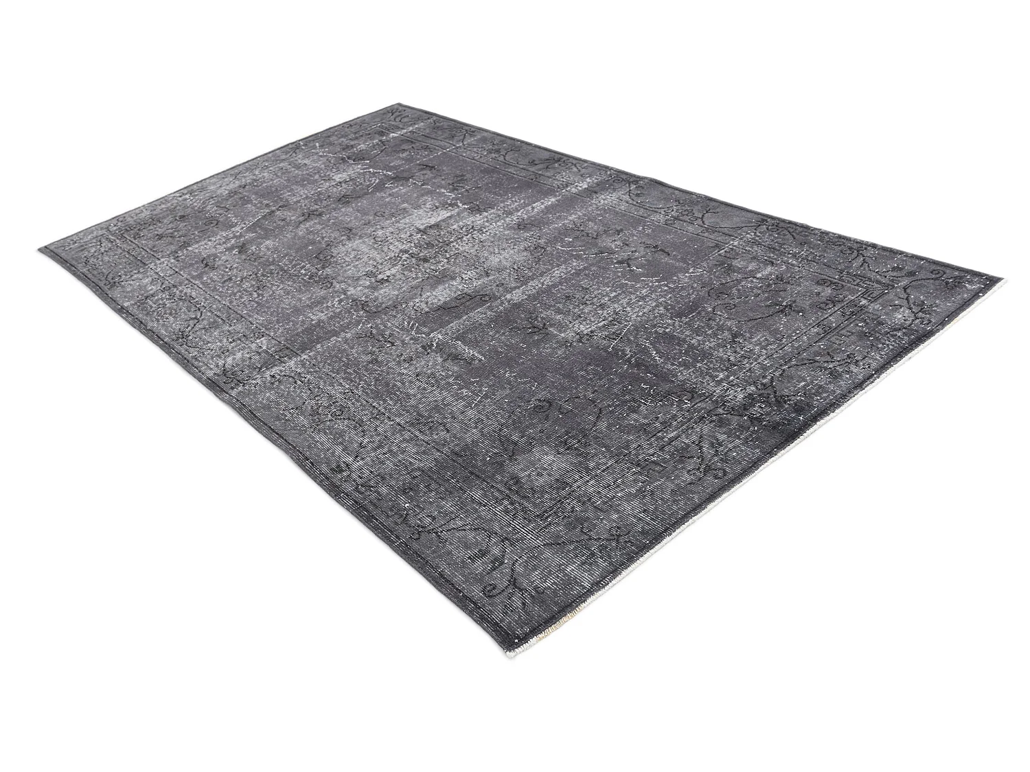 Tapis de laine 155x264 gris Ultra Vintage