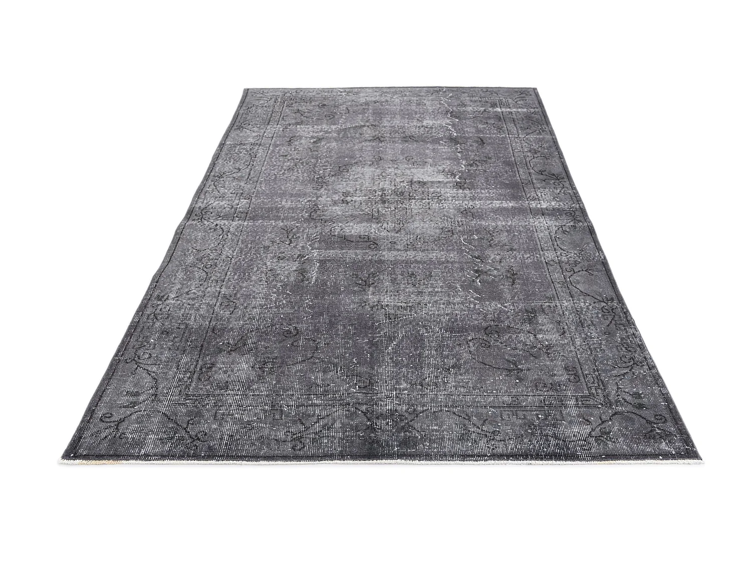 Tapis de laine 155x264 gris Ultra Vintage